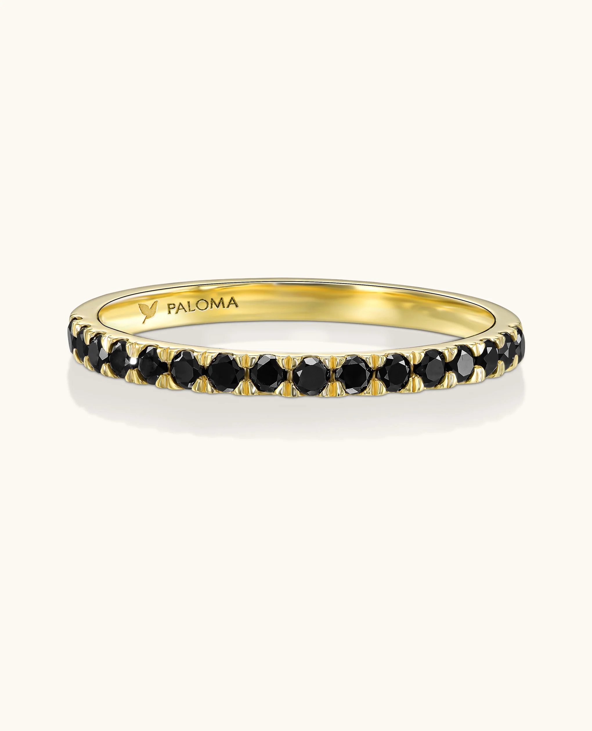 1.8mm Black Diamond Half Eternity Ring - Image 11