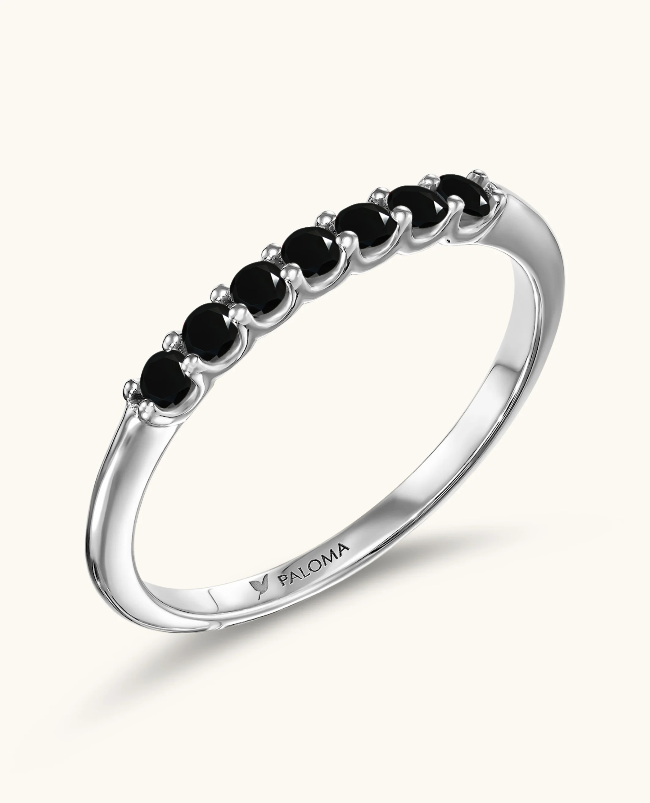 2.0mm Black Diamond Tennis Ring - Image 3