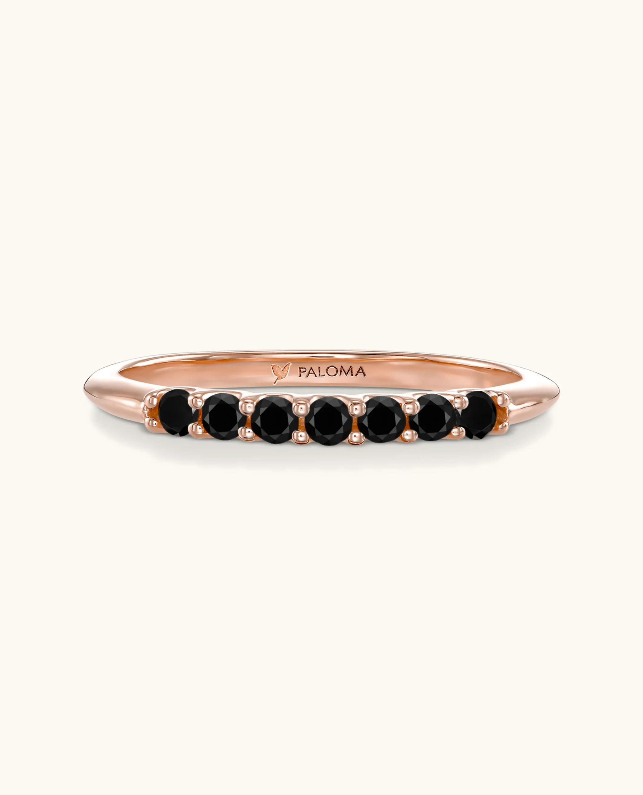 2.0mm Black Diamond Tennis Ring - Image 5