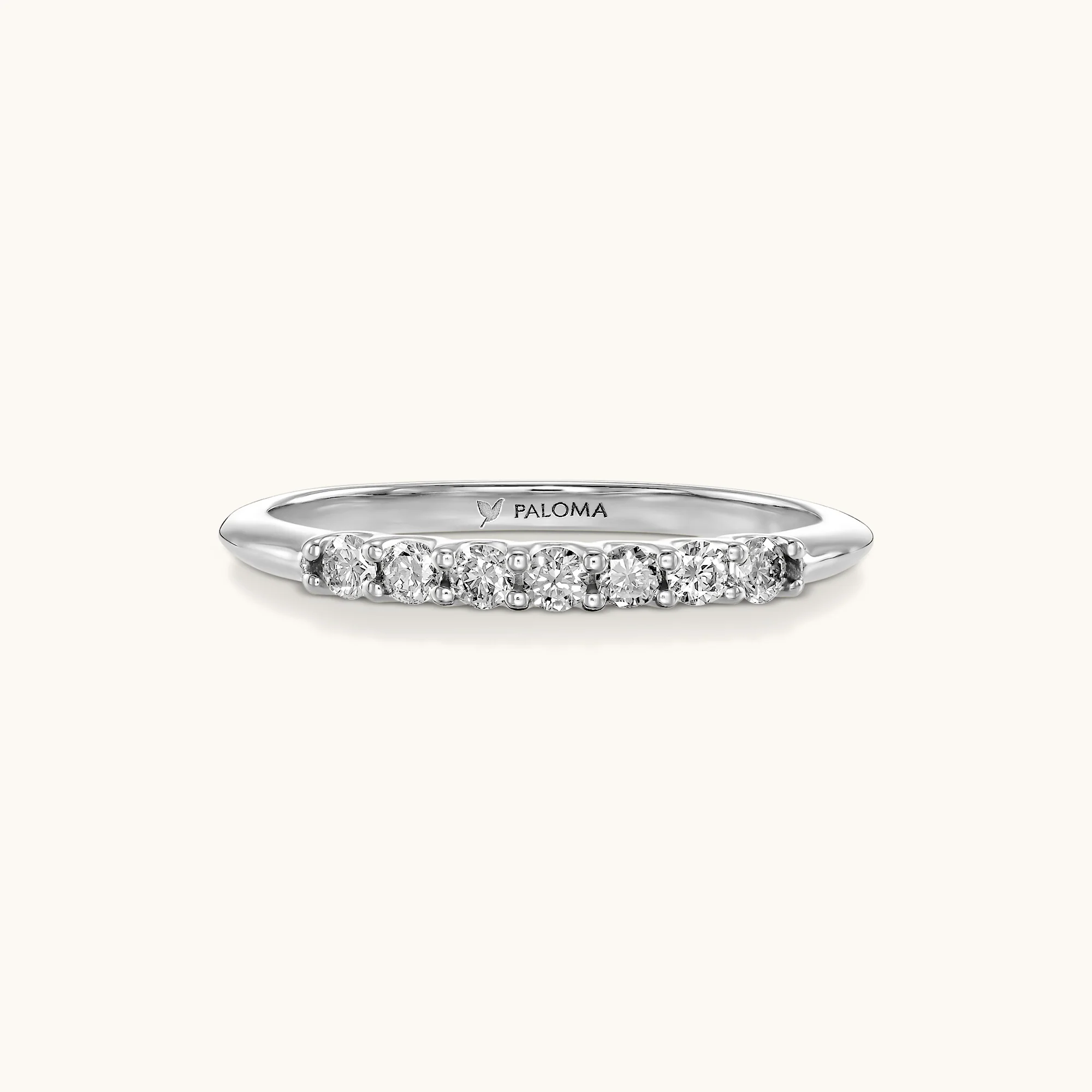 2.0mm White Diamond Tennis Ring - Image 3