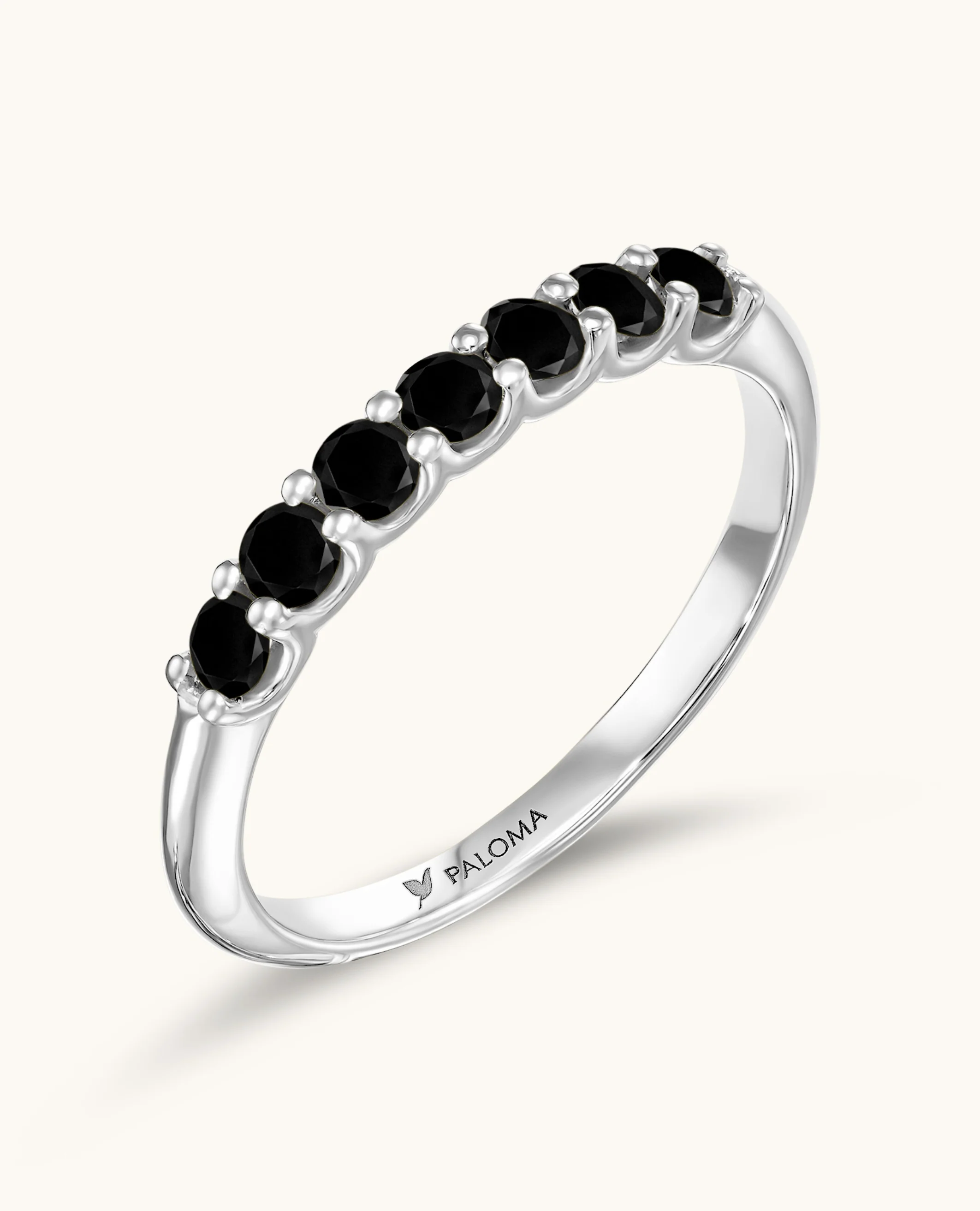 2.5mm Black Diamond Tennis Ring - Image 4