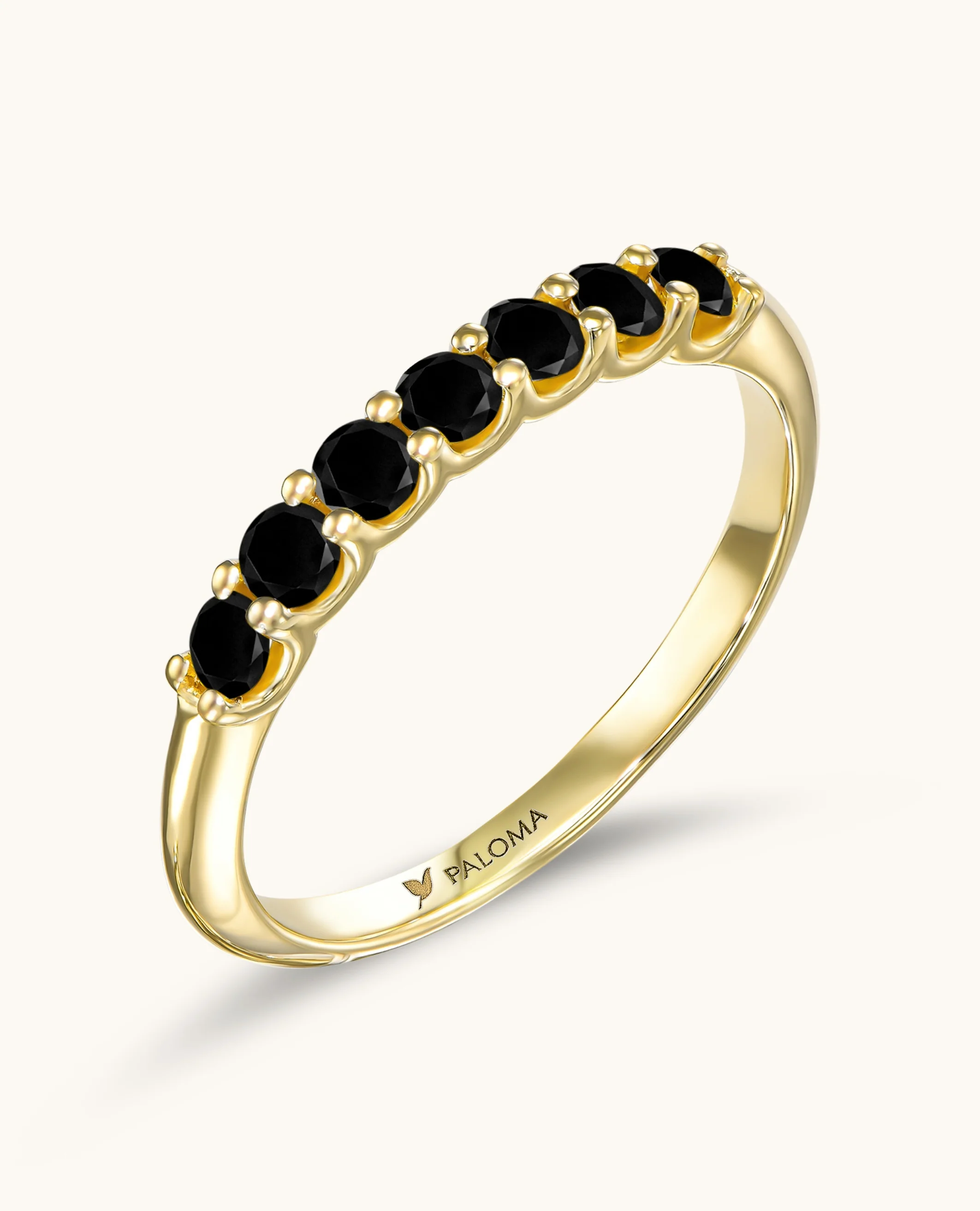 2.5mm Black Diamond Tennis Ring - Image 6