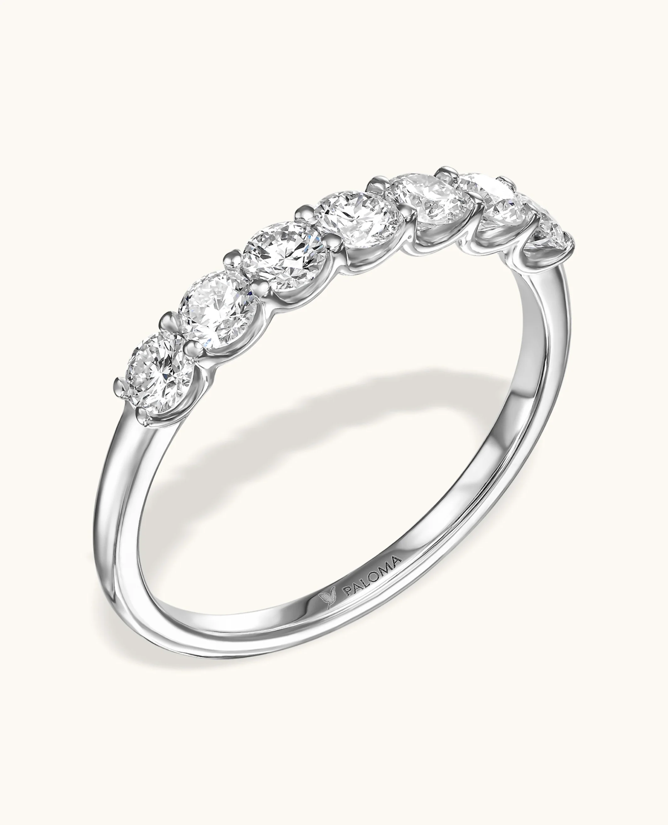 2.5mm White Diamond Tennis Ring - Image 3