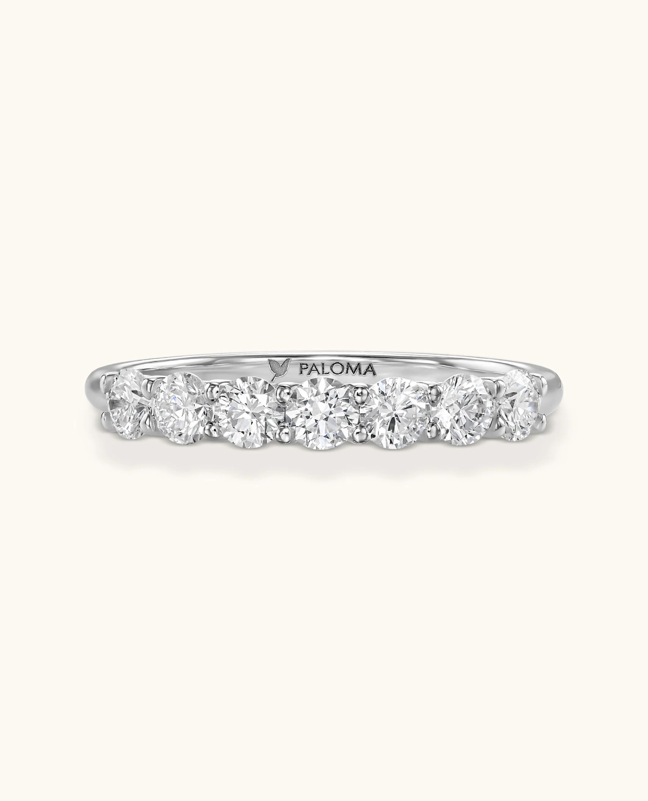 2.5mm White Diamond Tennis Ring - Image 4