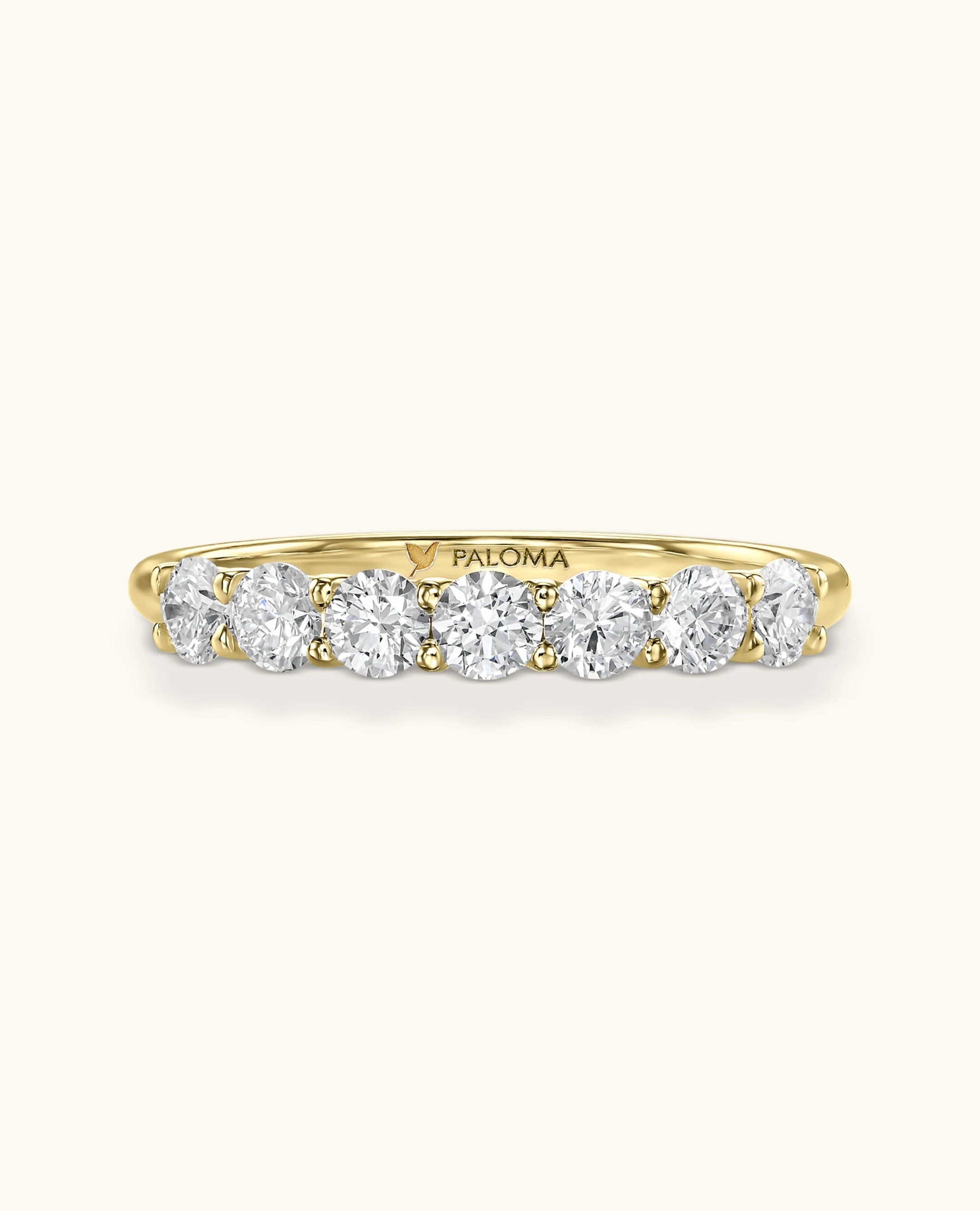 2.5mm White Diamond Tennis Ring - Image 6