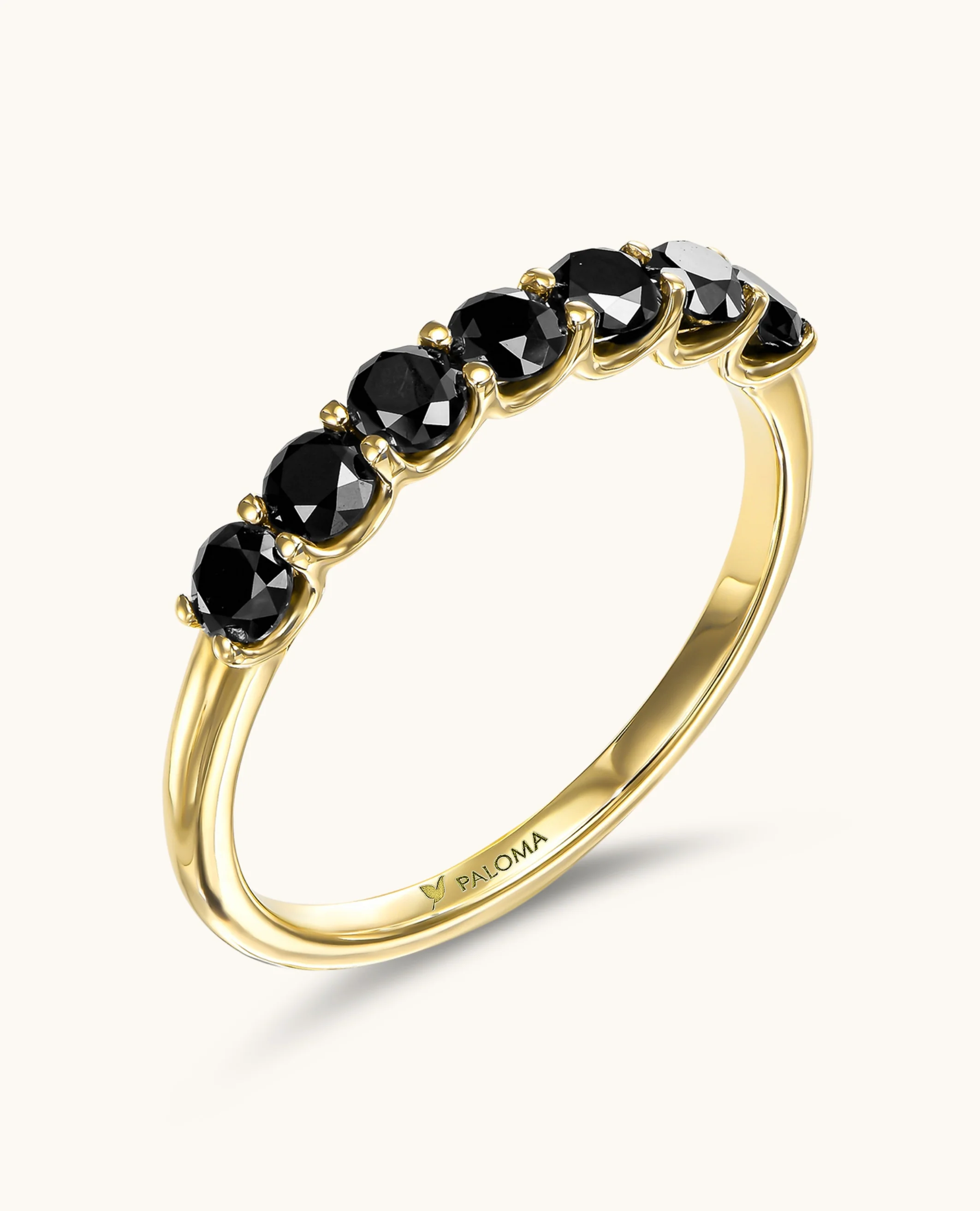 3.0mm Black Diamond Tennis Ring - Image 3
