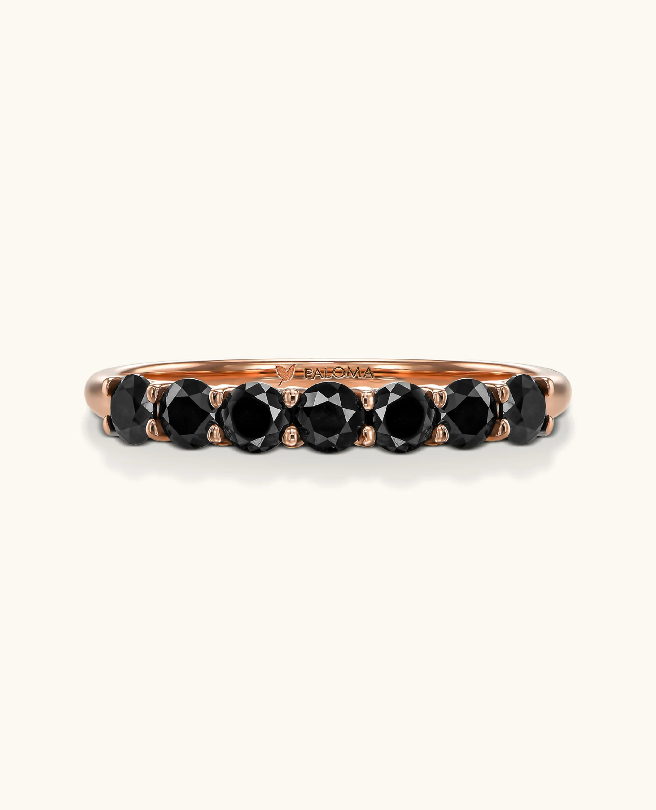 3.0mm Black Diamond Tennis Ring - Image 4