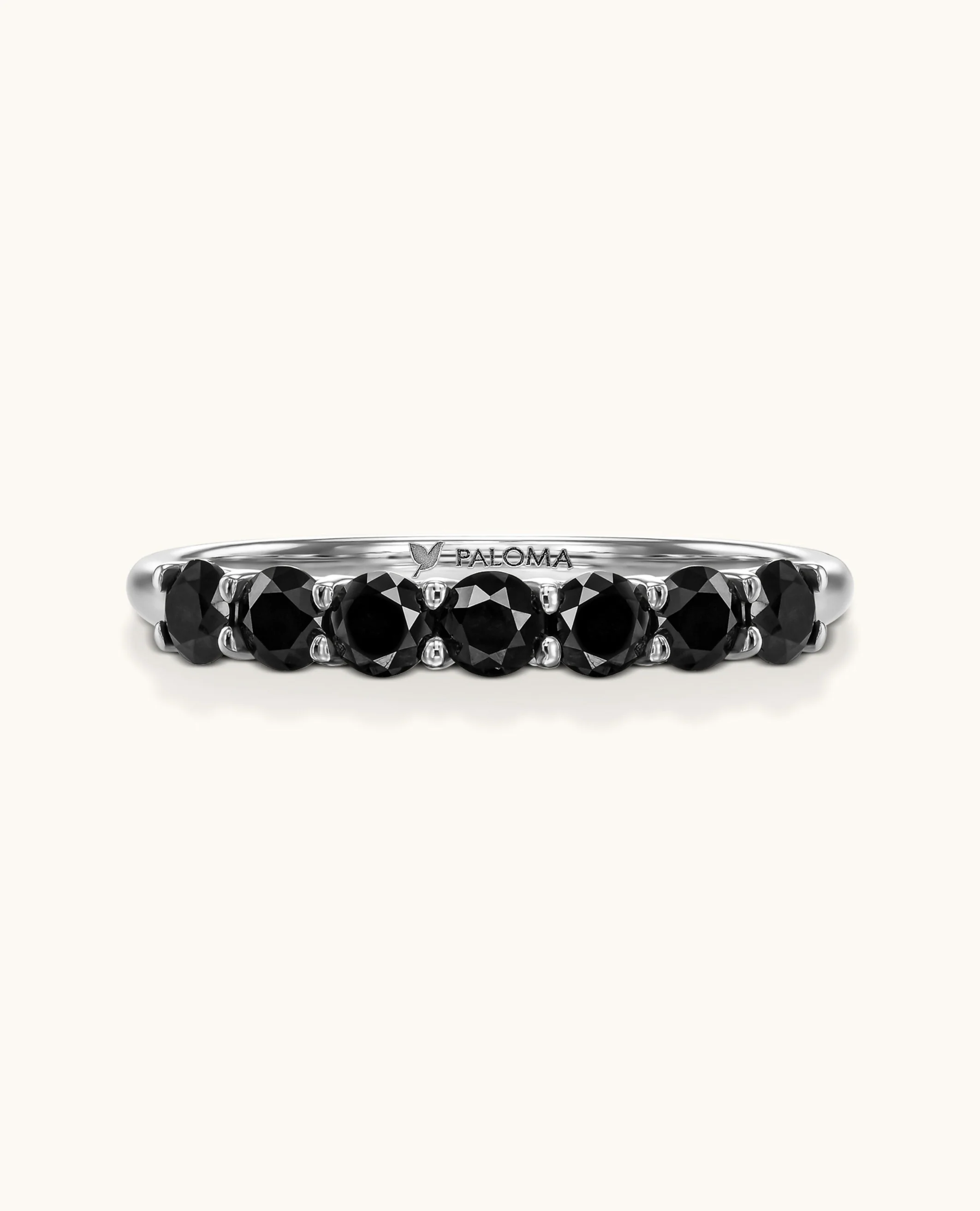 3.0mm Black Diamond Tennis Ring - Image 5