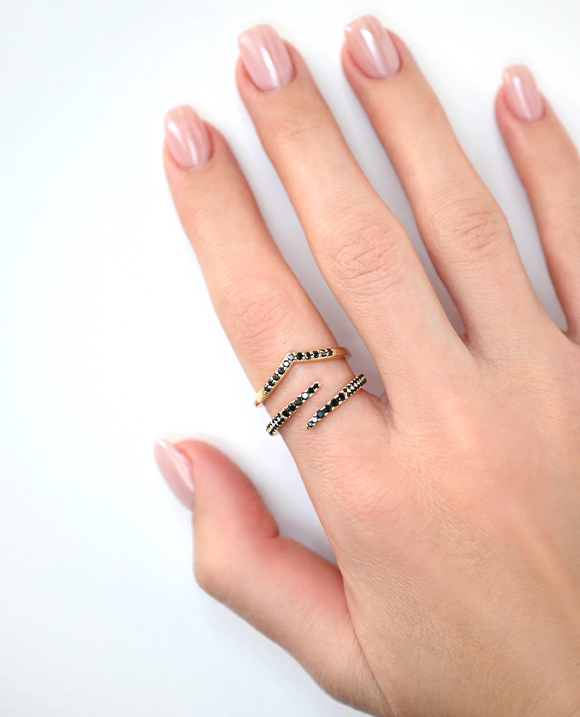 Black Diamond Wrap Ring - Image 14
