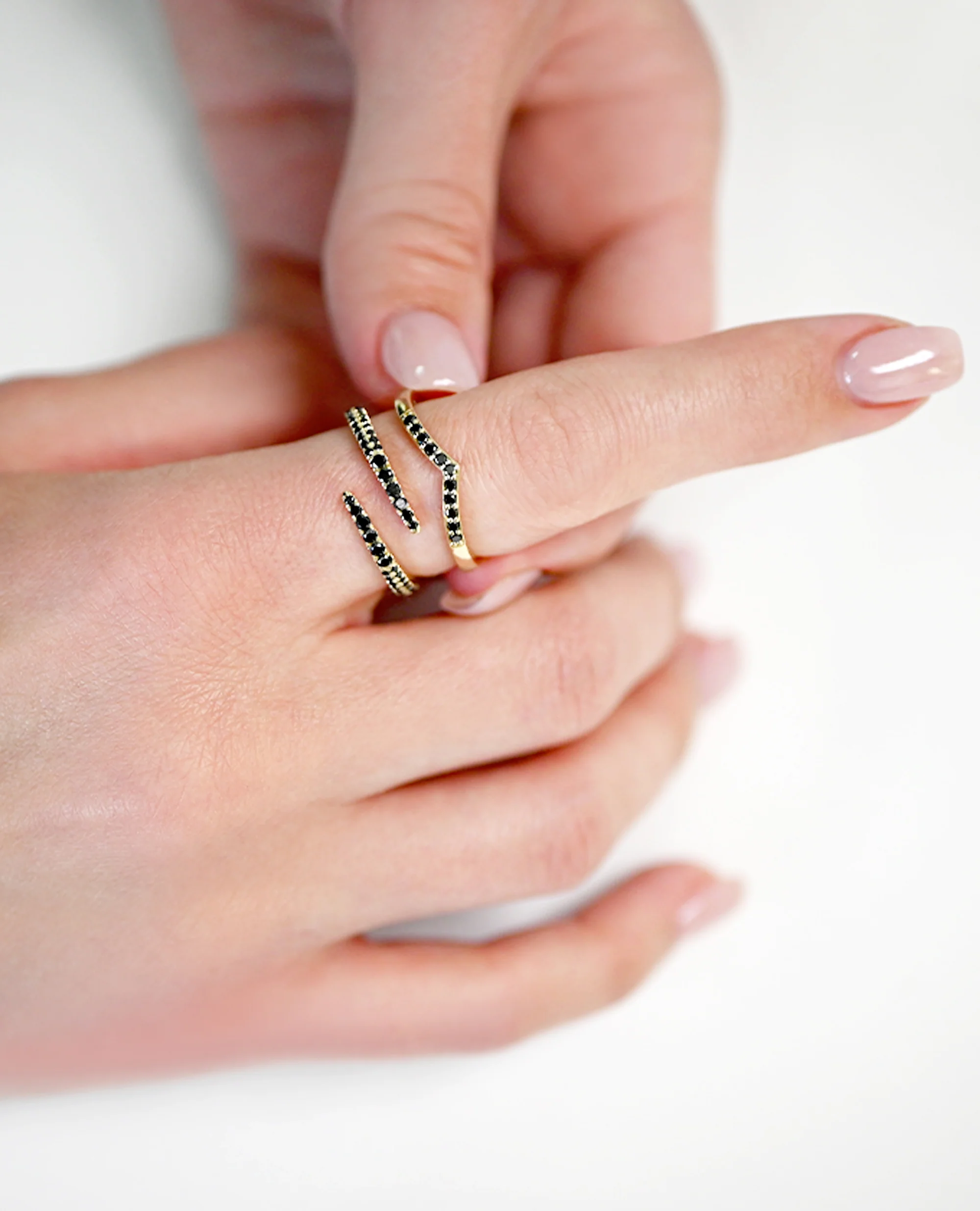 Black Diamond Wrap Ring - Image 12