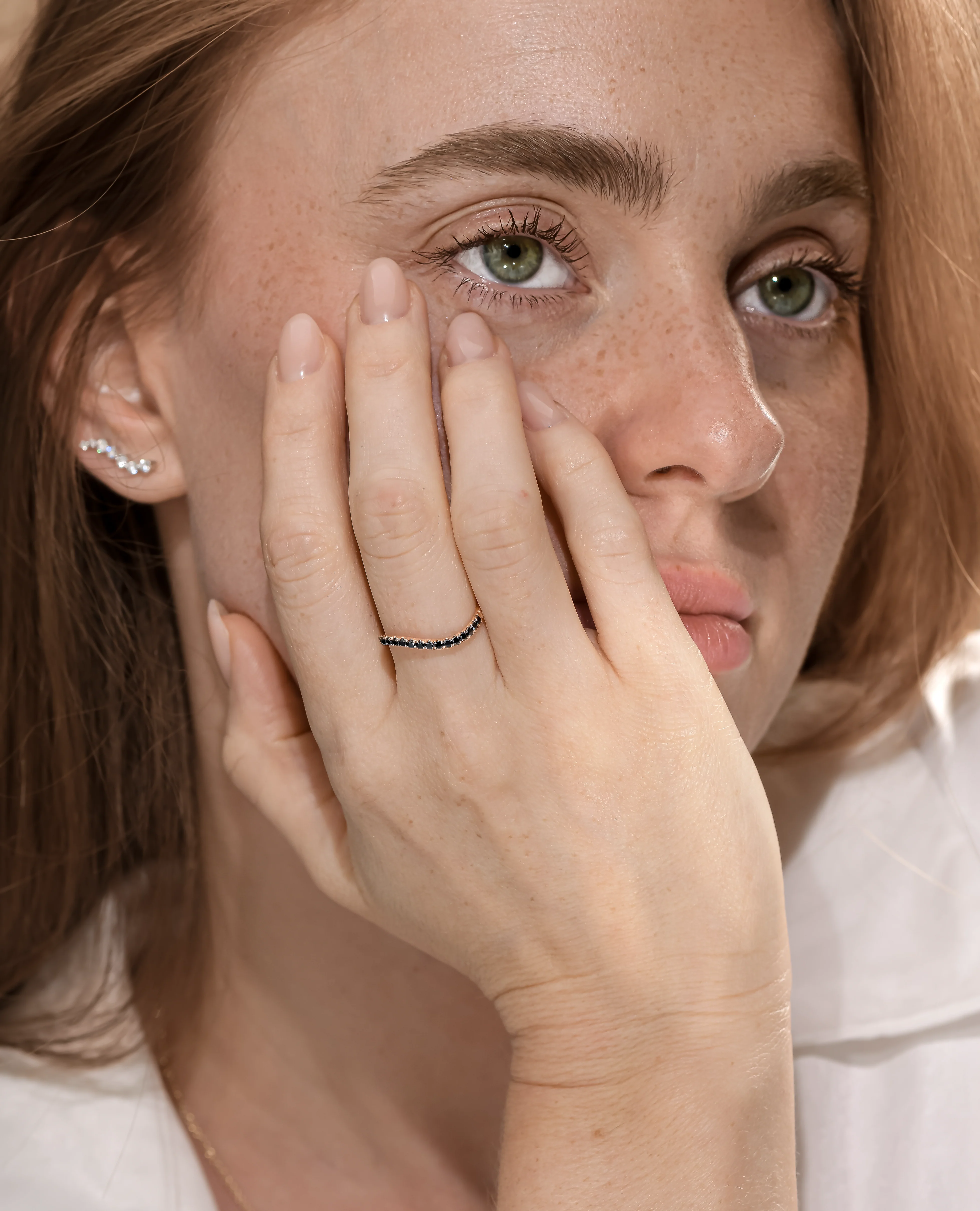 Black Diamond Crescent Ring - Image 4