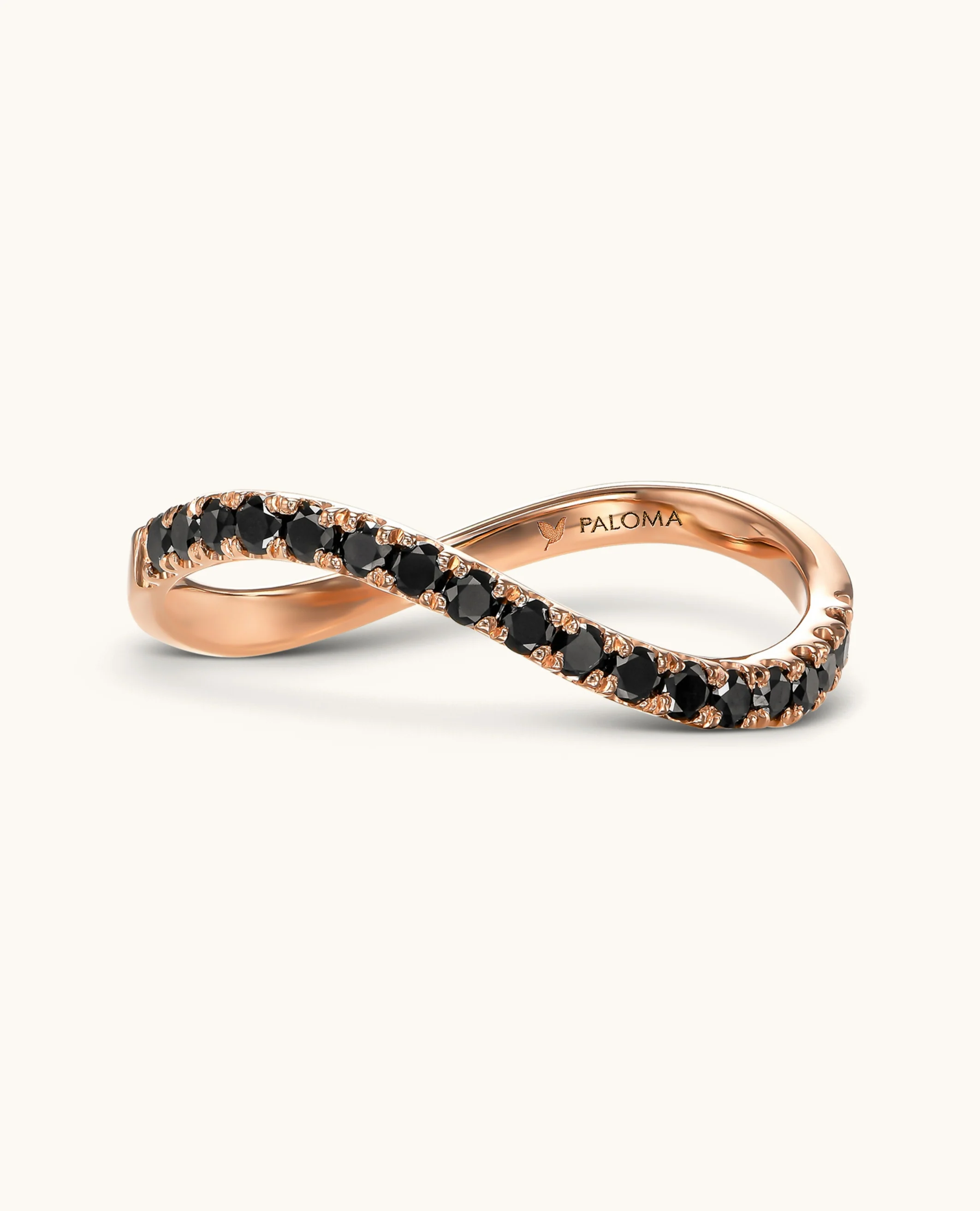 Black Diamond Crescent Ring - Image 7