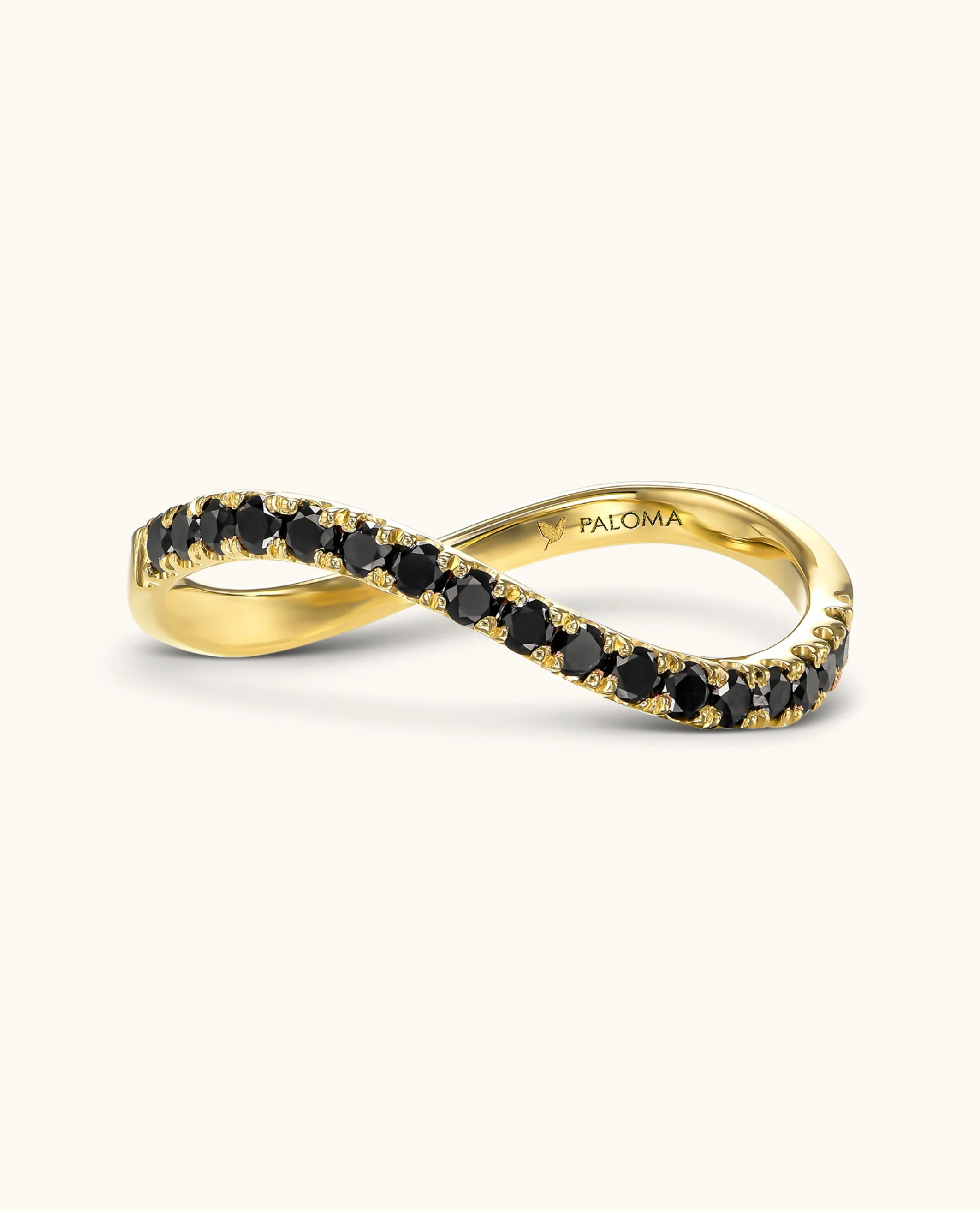 Black Diamond Crescent Ring - Image 9