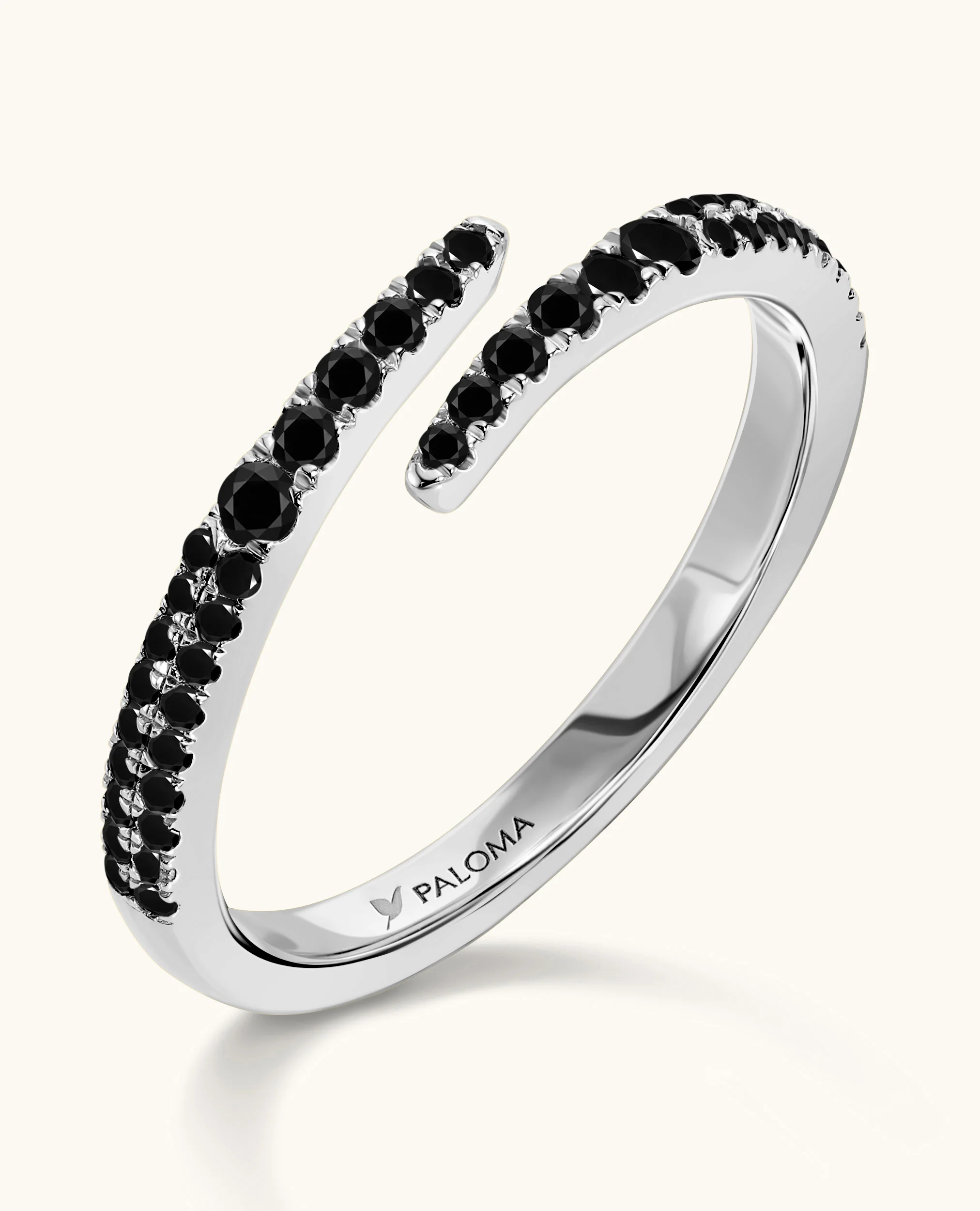 Black Diamond Wrap Ring - Image 3