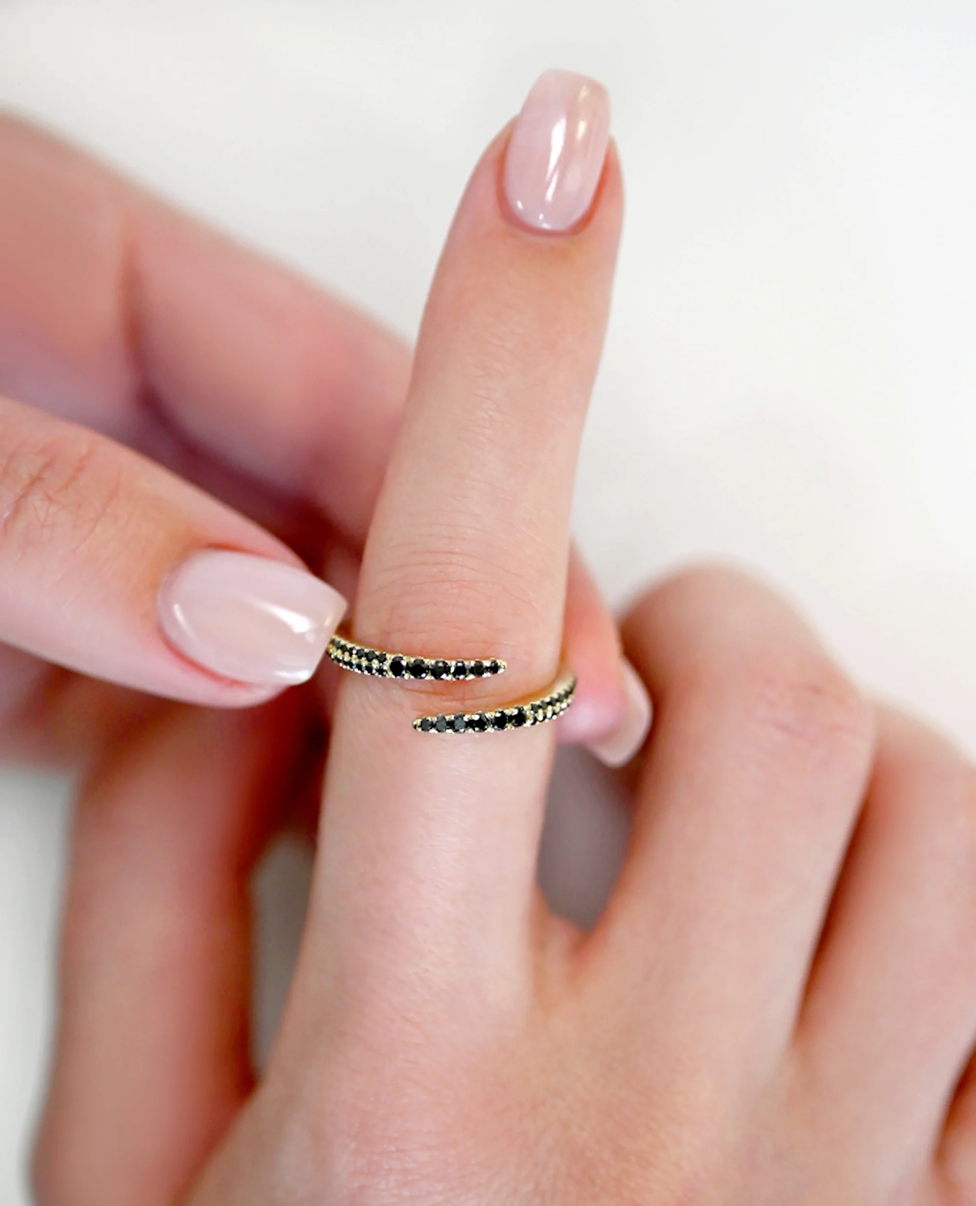 Black Diamond Wrap Ring - Image 5