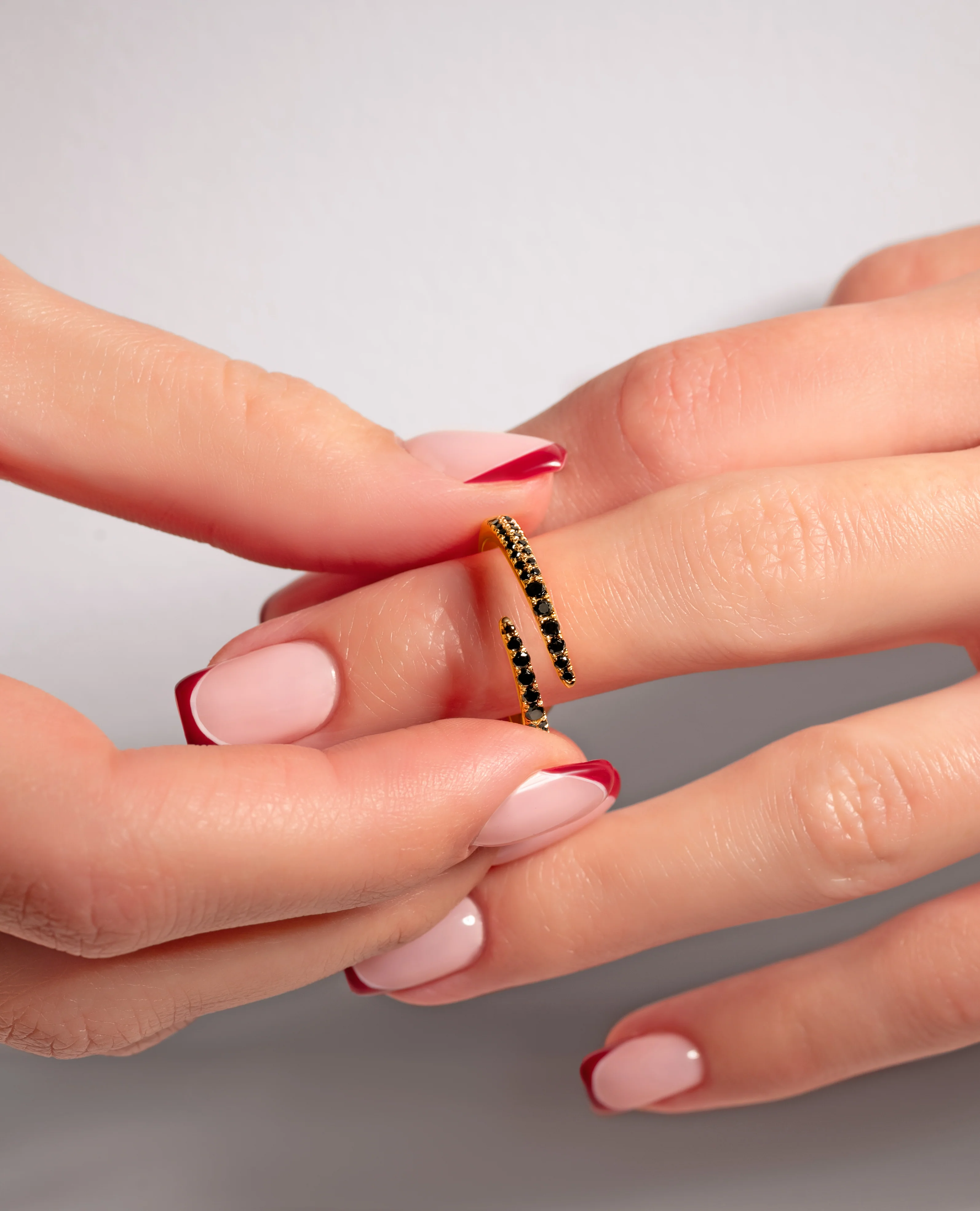 Black Diamond Wrap Ring - Image 6