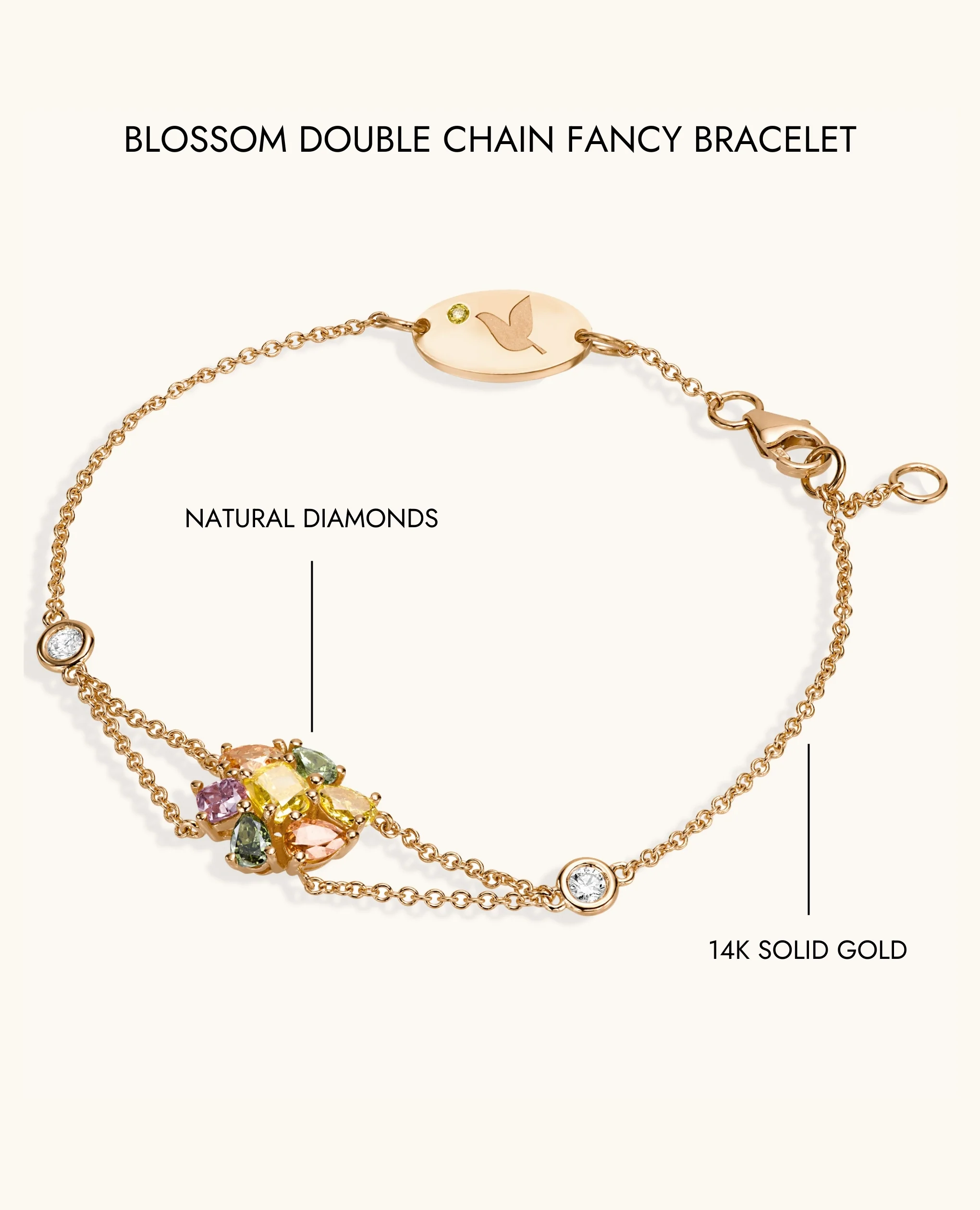 Blossom Double Chain Fancy Bracelet - Image 7