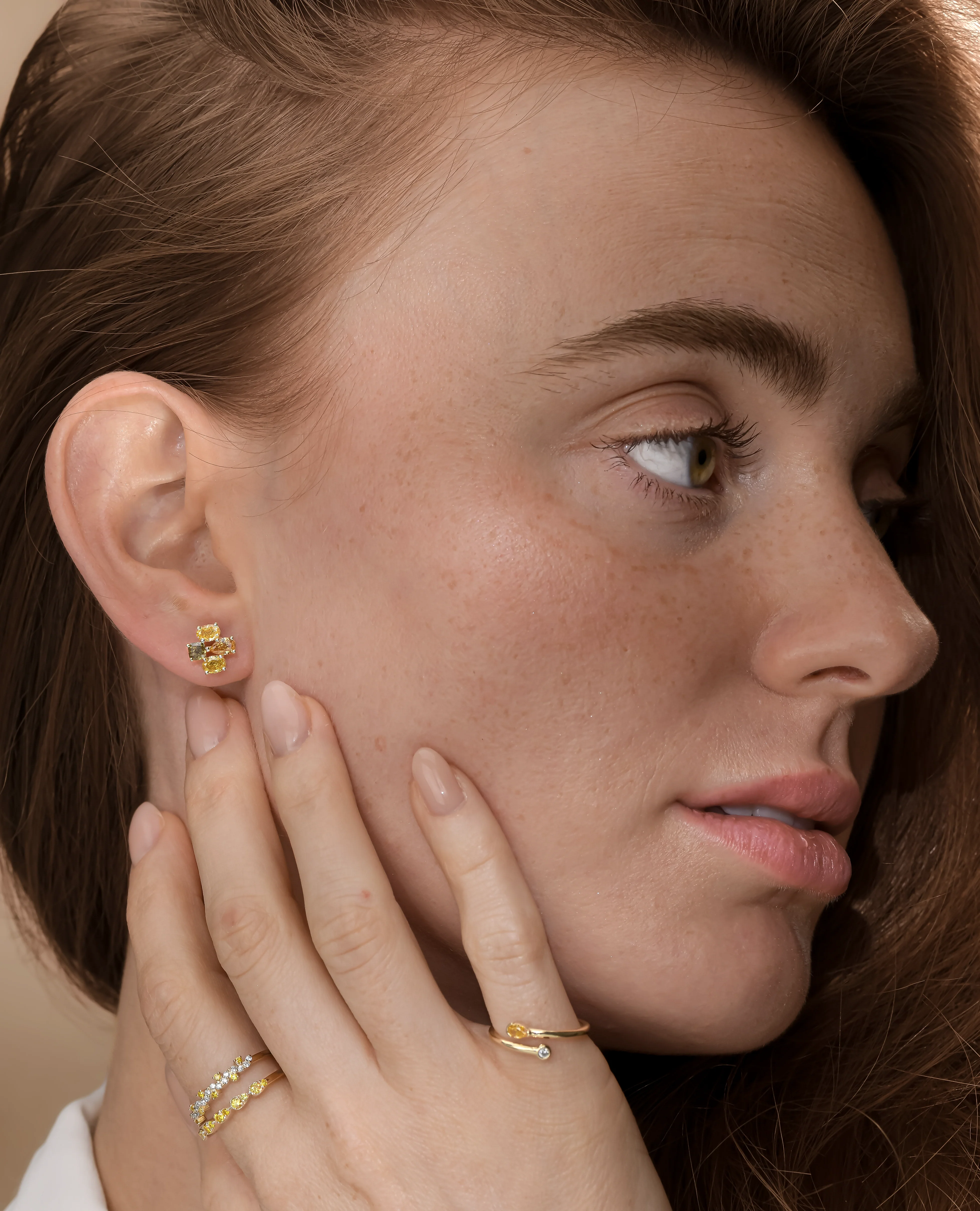 Blossom Multicolor Studs - Image 4