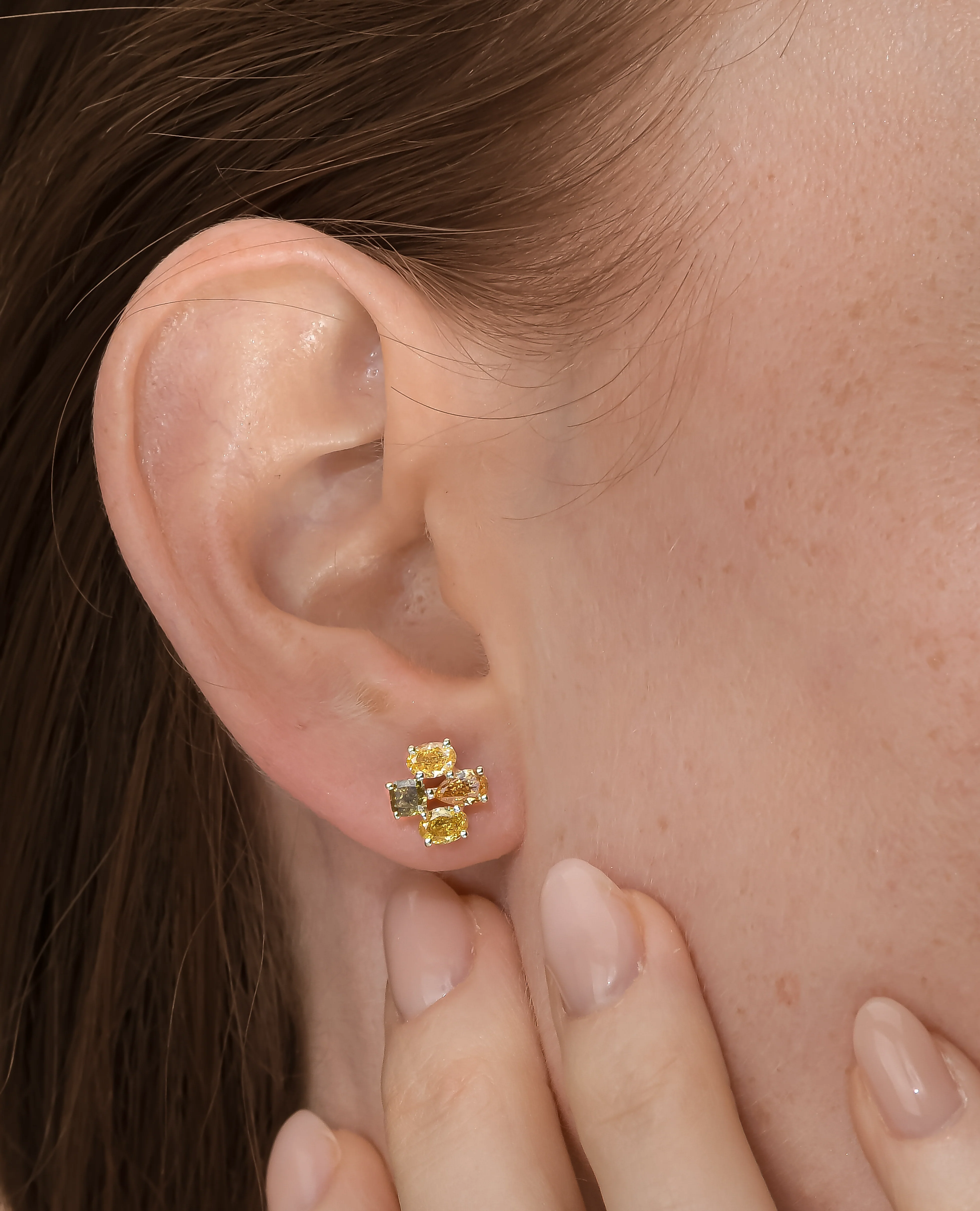 Blossom Multicolor Studs - Image 6