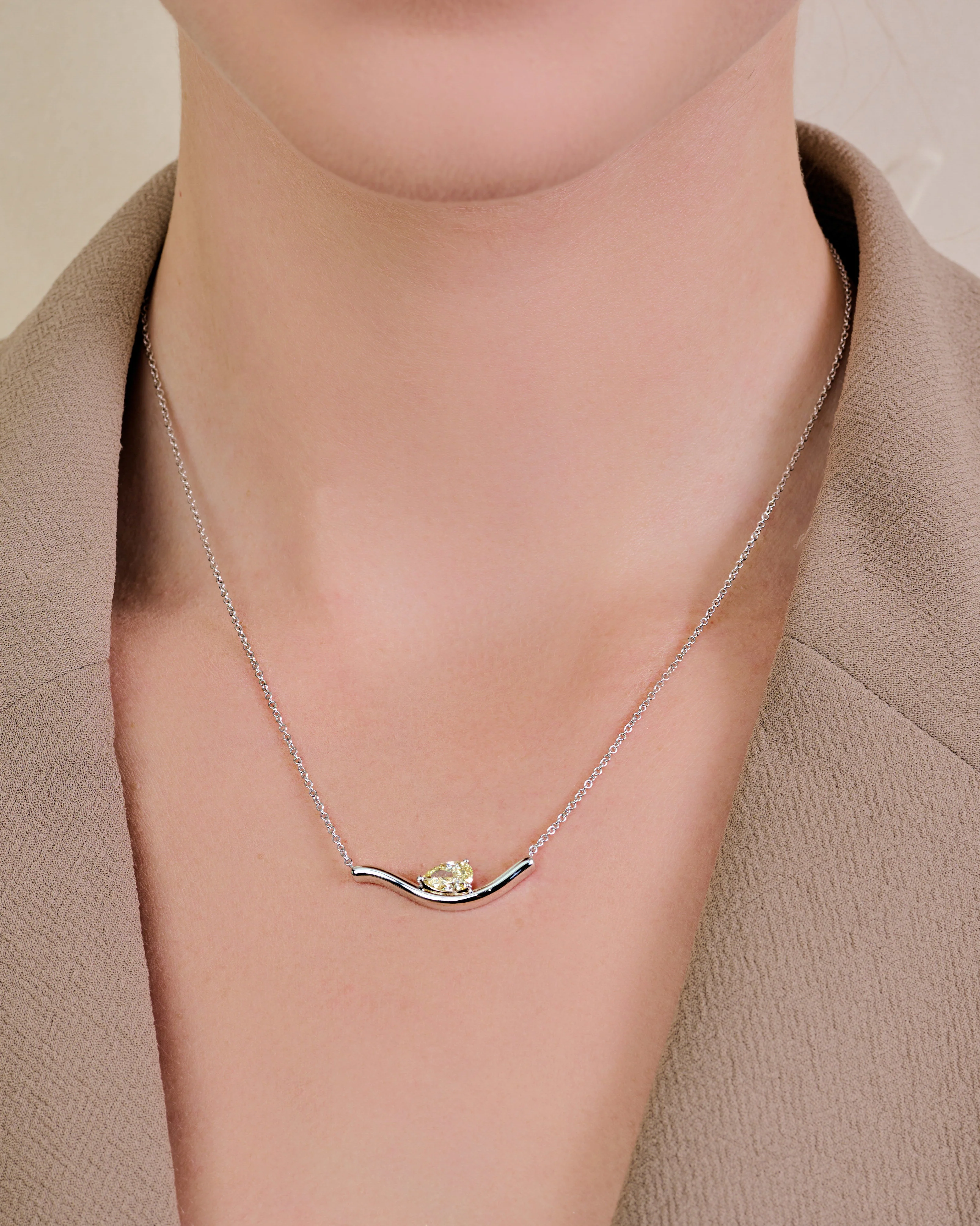 Crescent Bar Necklace - Image 4
