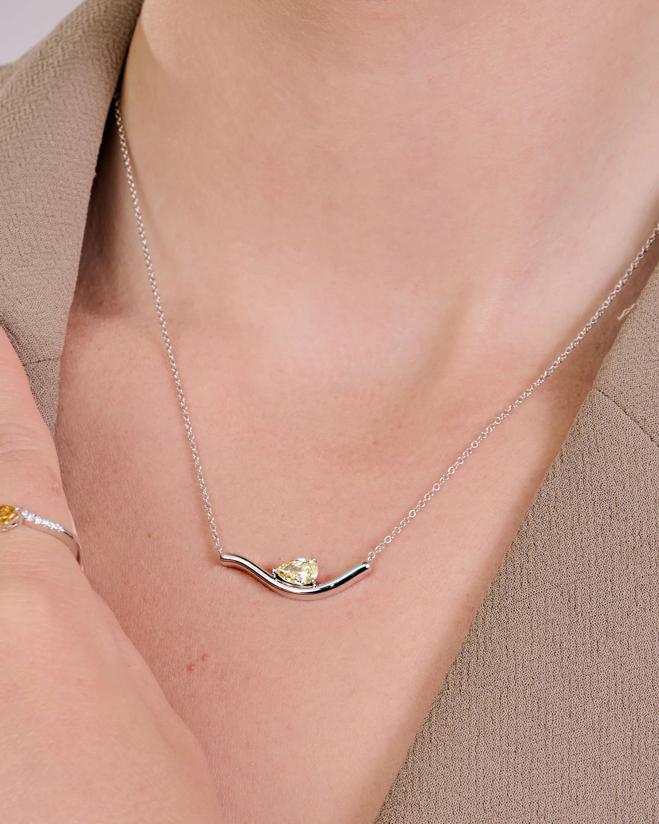 Crescent Bar Necklace - Image 6