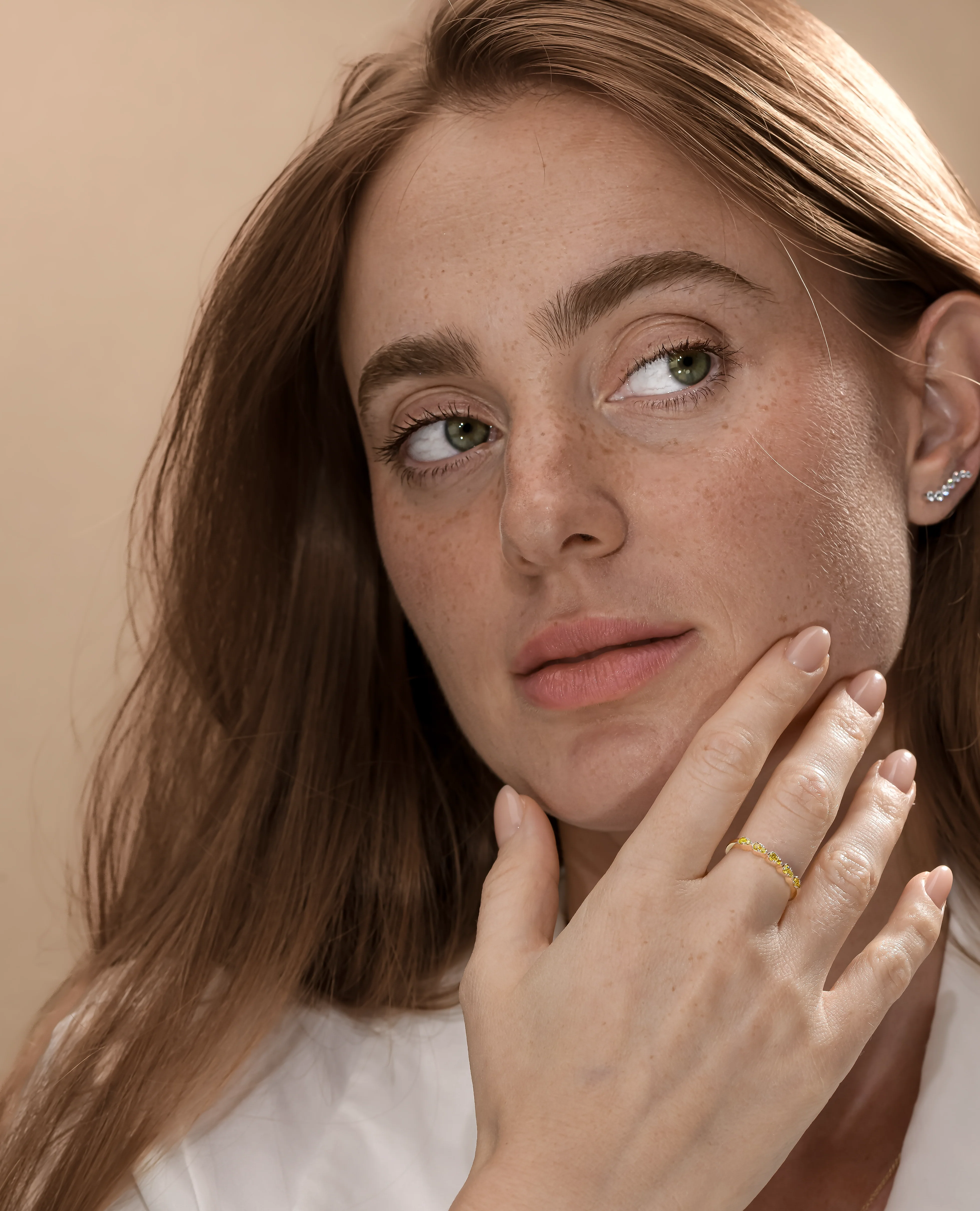 Crescent Pear Ring - Image 4