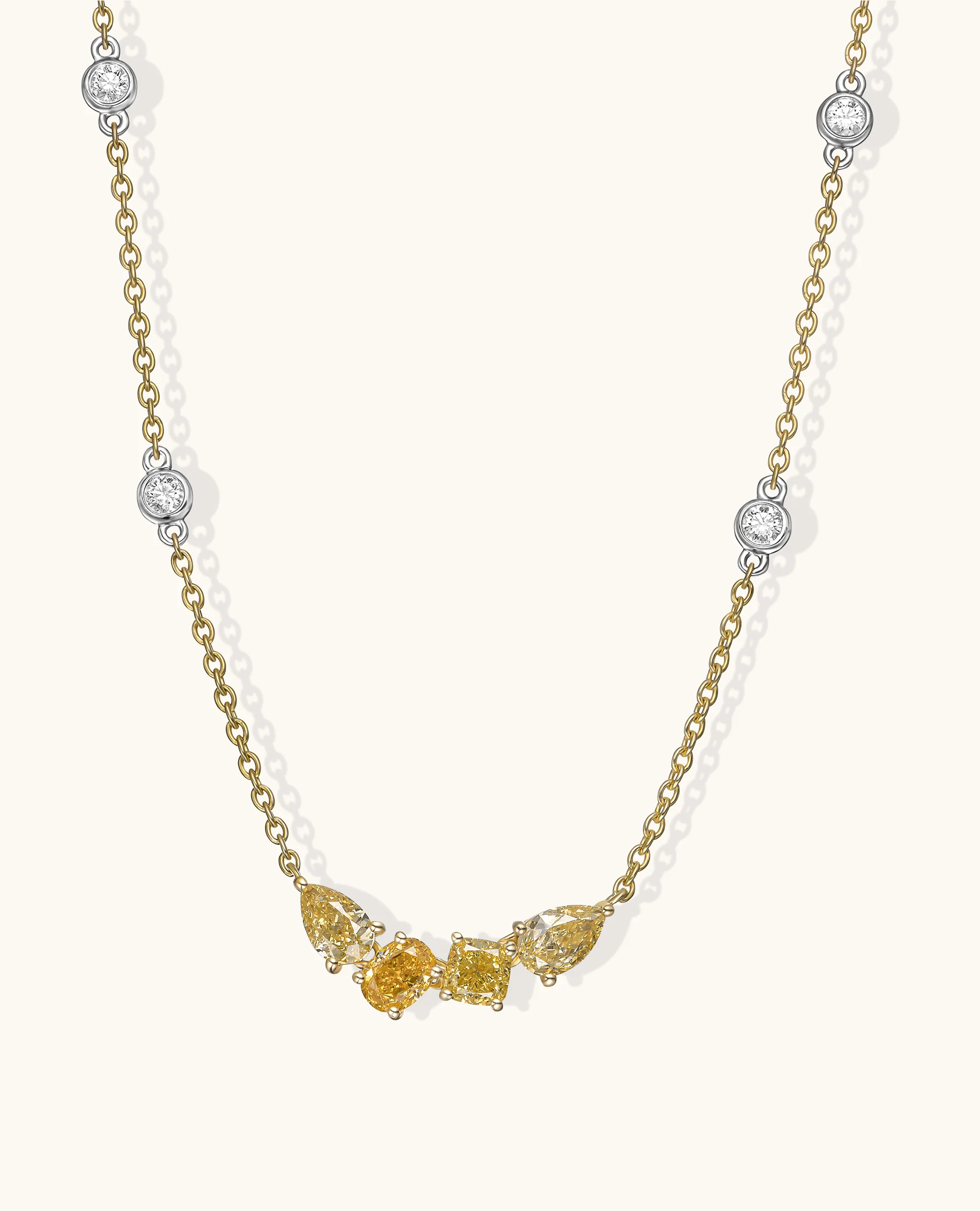 Diamond by the Yard 4-Stone Bar Necklace - Image 10