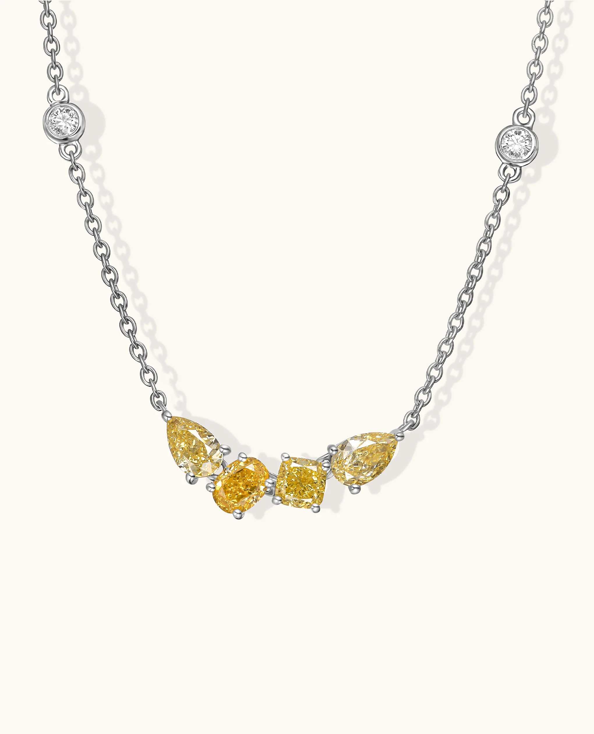 Diamond by the Yard 4-Stone Bar Necklace - Image 3