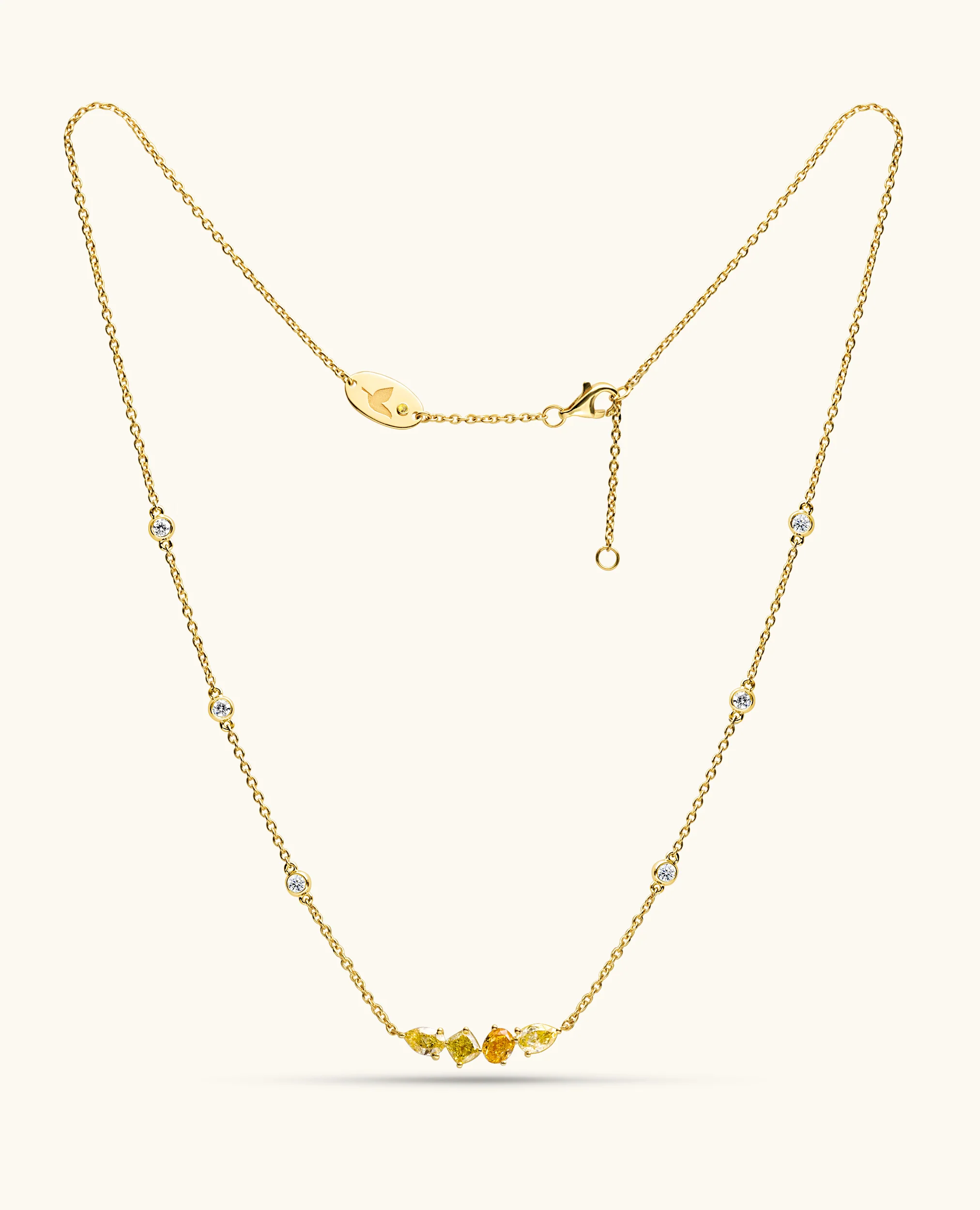 Diamond by the Yard 4-Stone Bar Necklace - Image 5