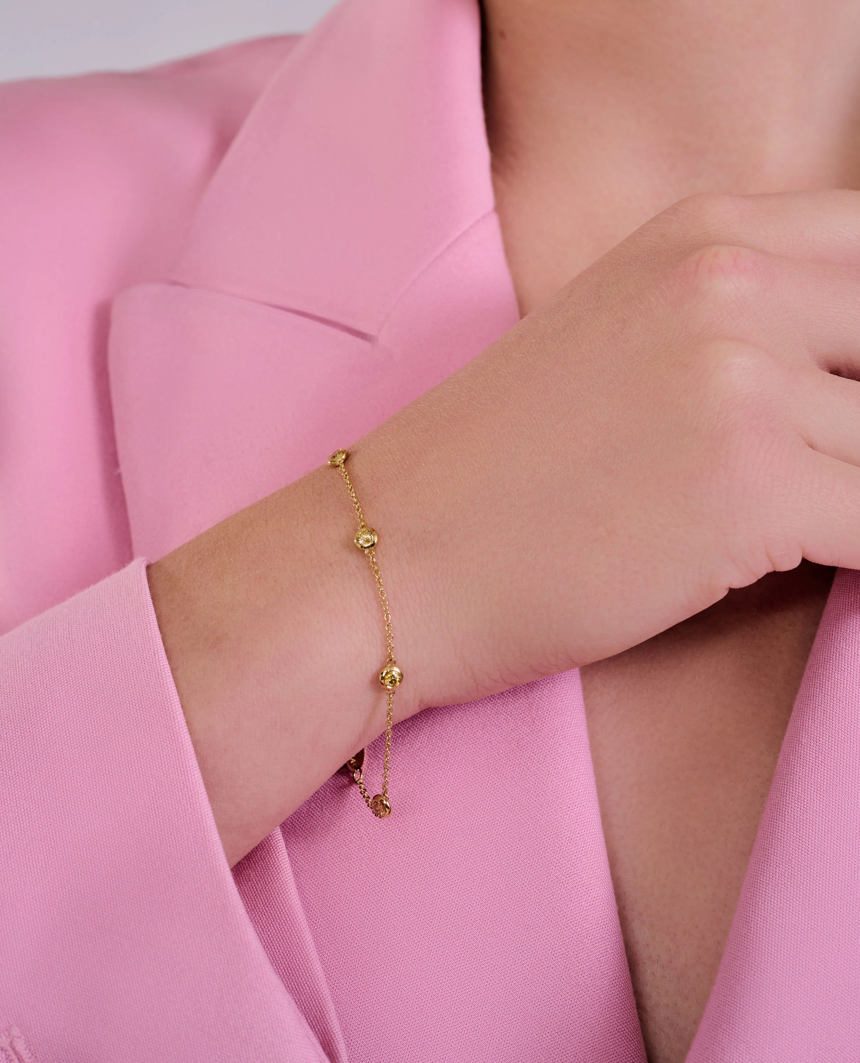 Yellow Diamond by the Yard Bracelet - Image 4