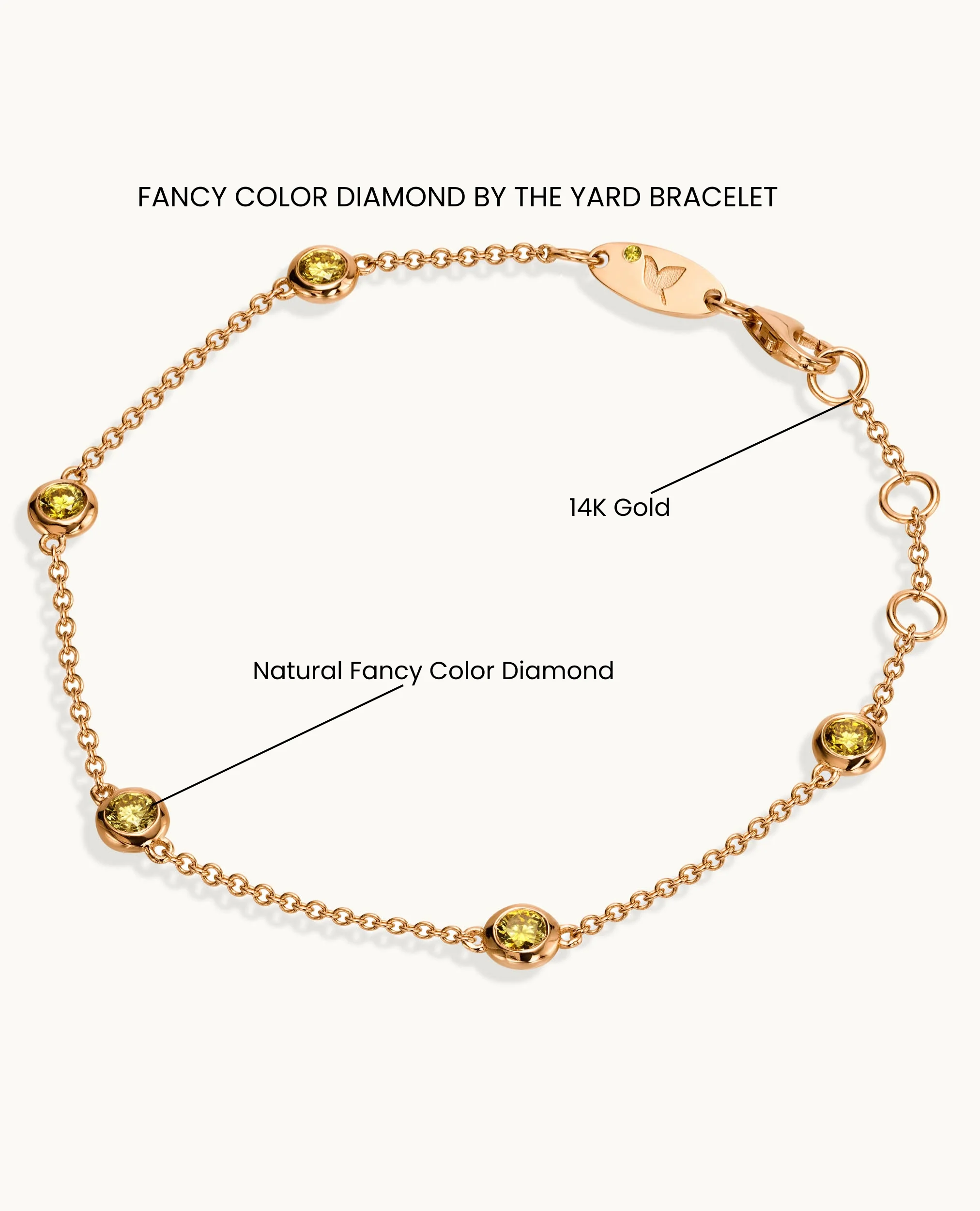 Yellow Diamond by the Yard Bracelet - Image 7