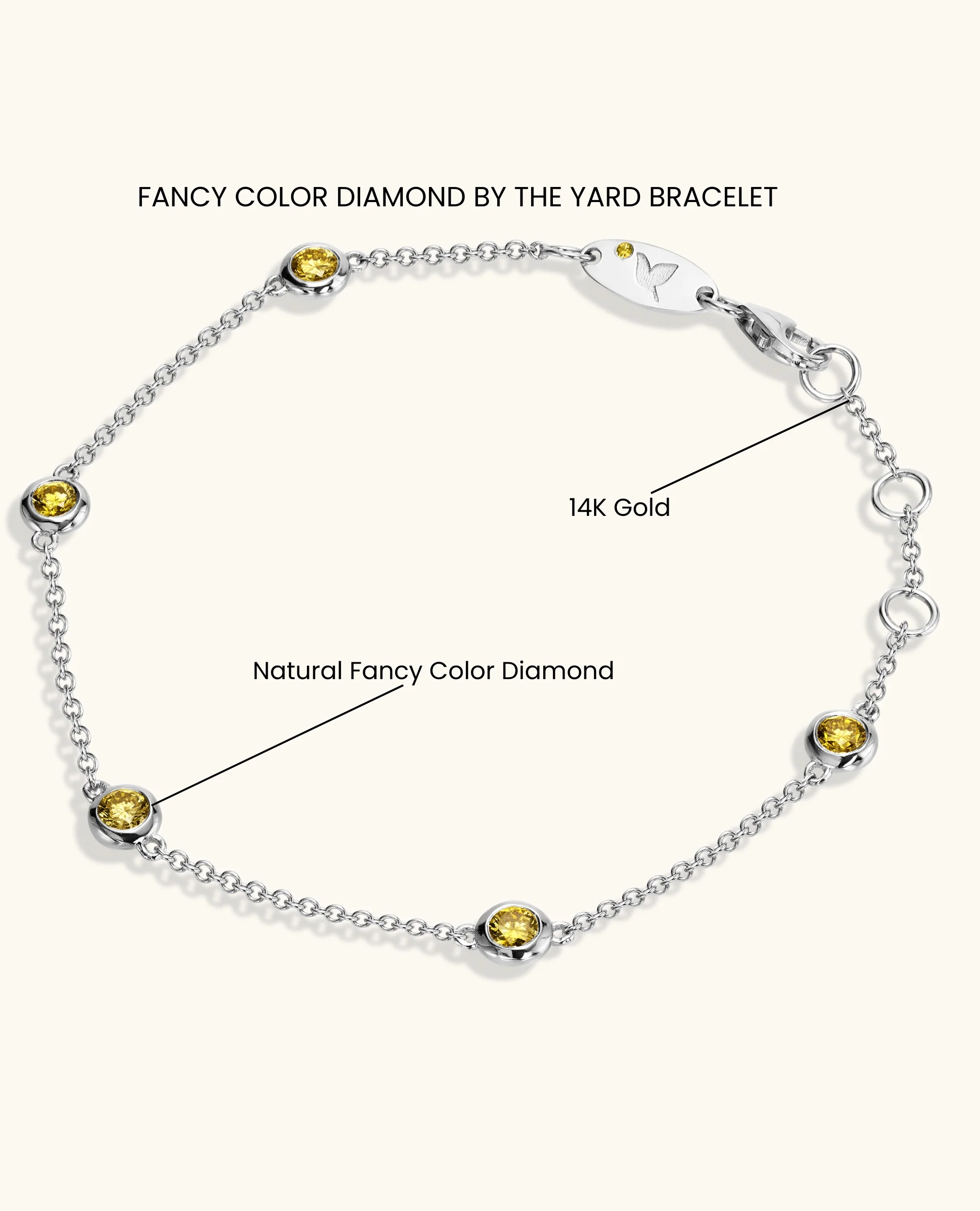 Yellow Diamond by the Yard Bracelet - Image 8