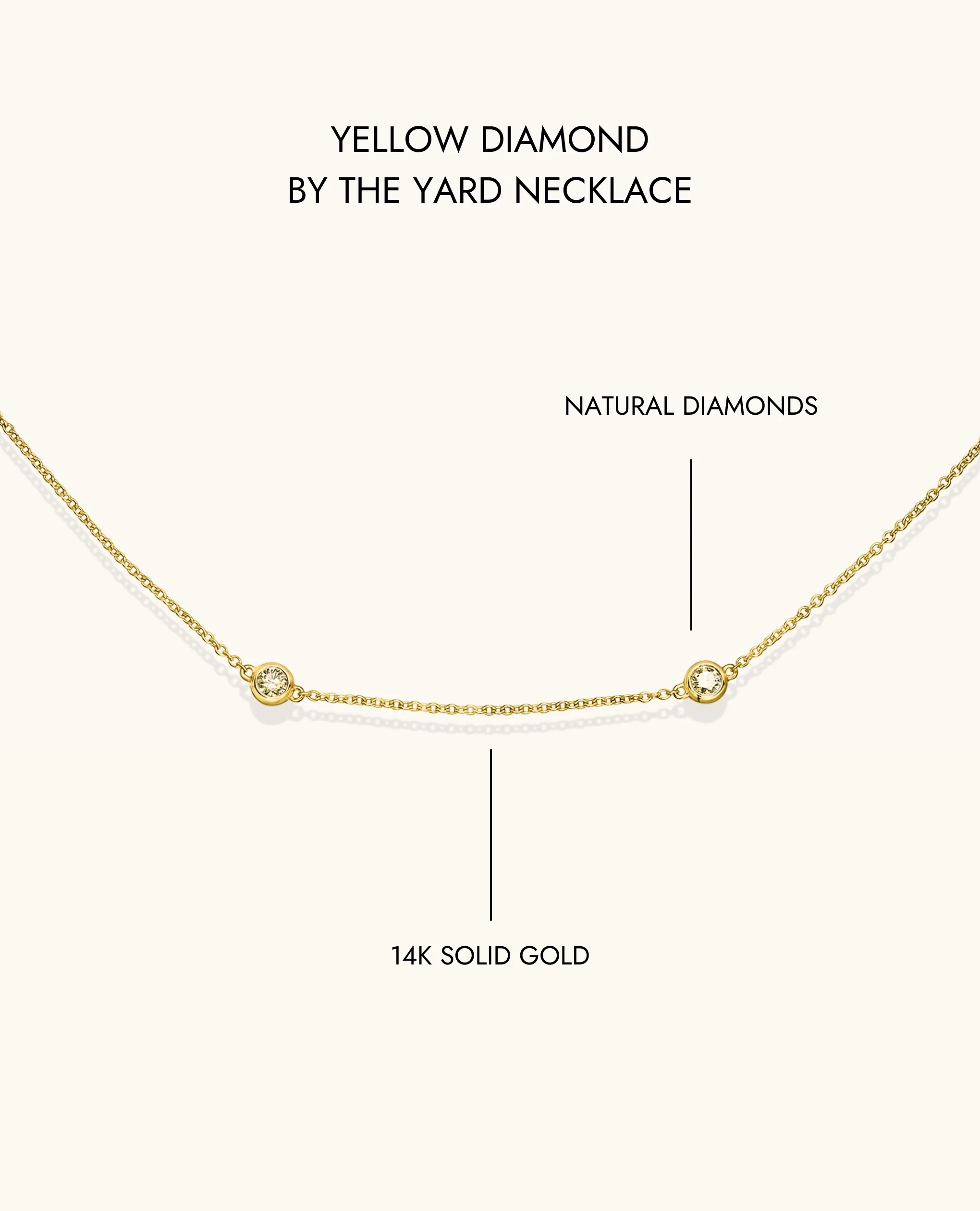 Yellow Diamond by the Yard Necklace - Image 10