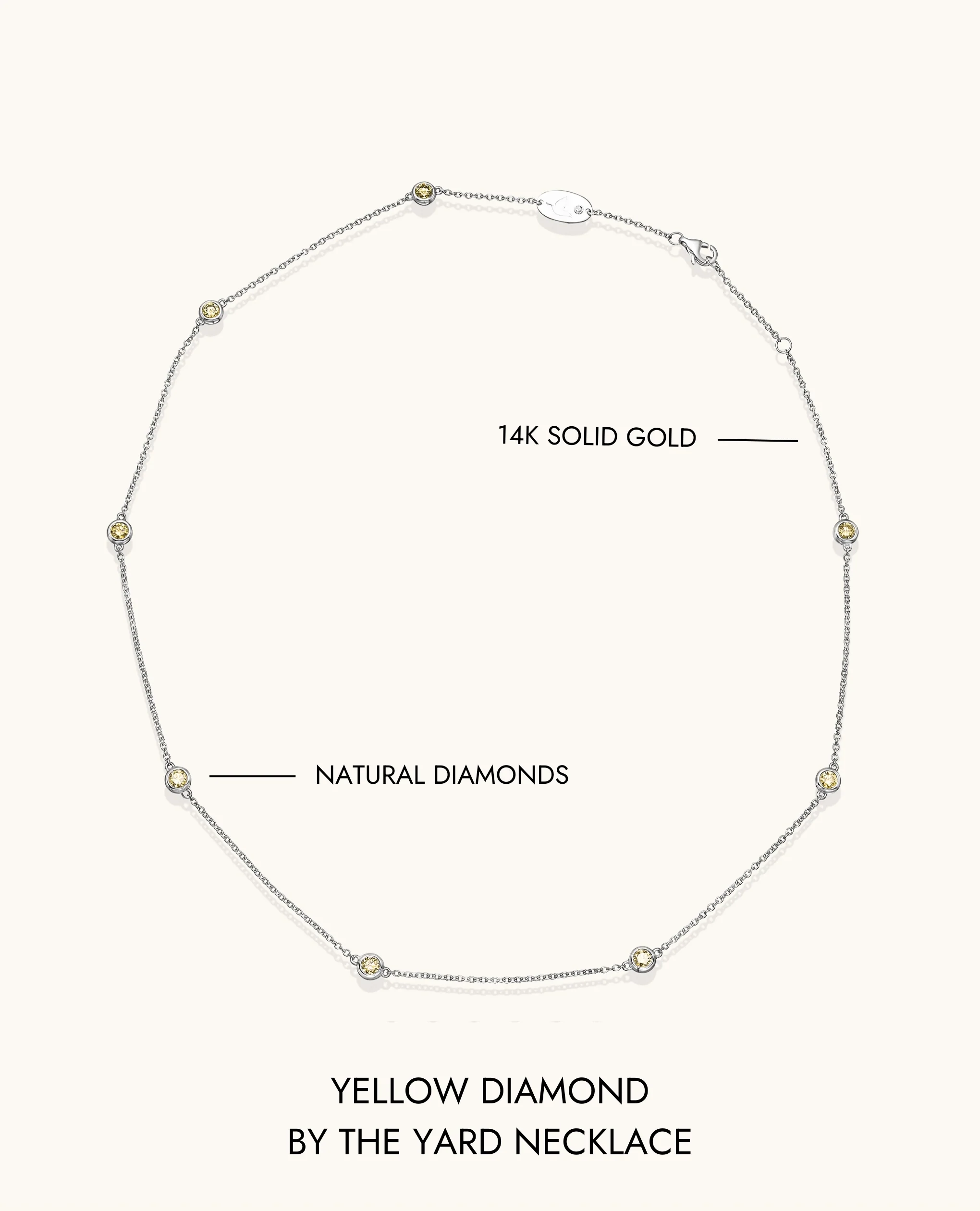 Yellow Diamond by the Yard Necklace - Image 14