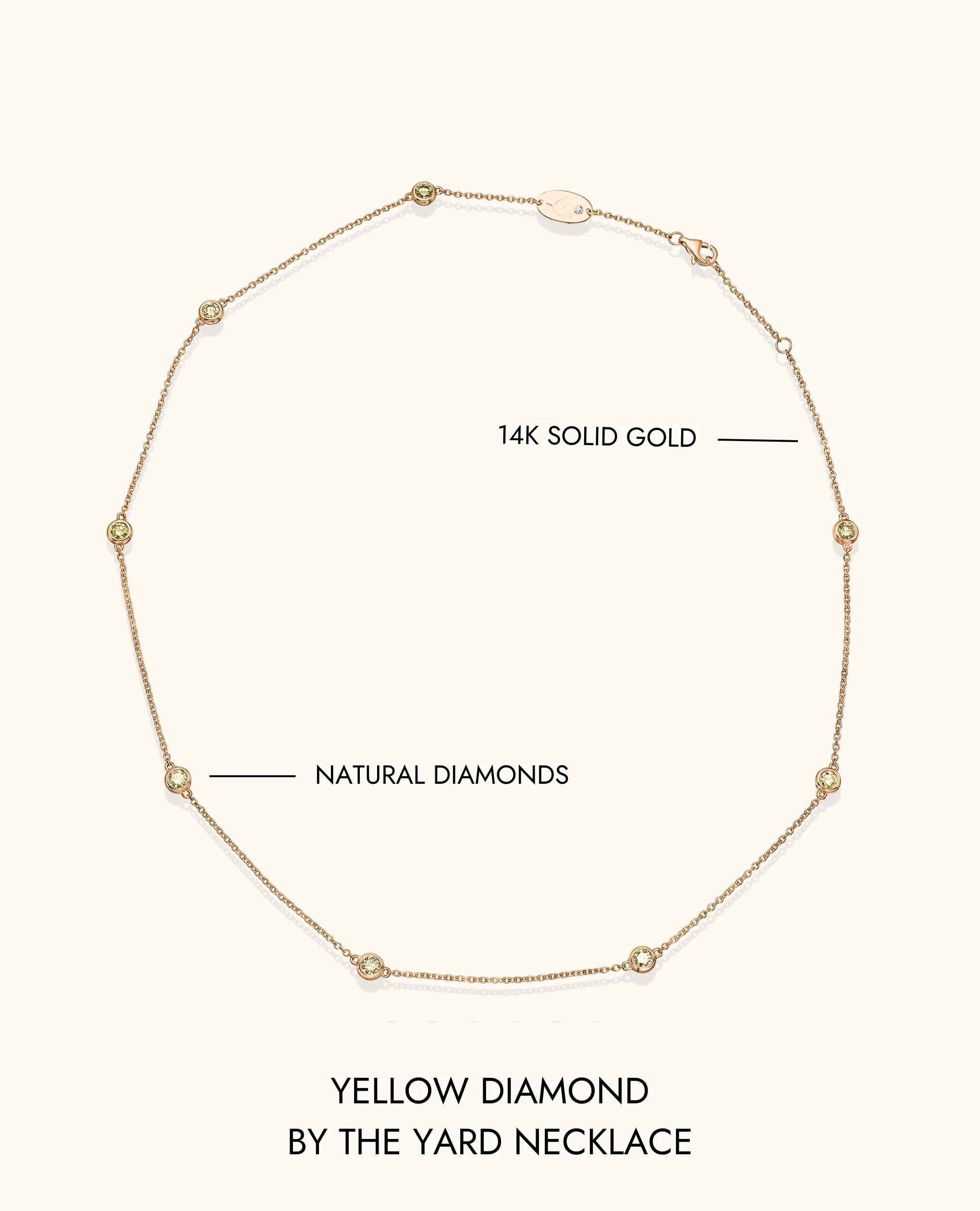 Yellow Diamond by the Yard Necklace - Image 15