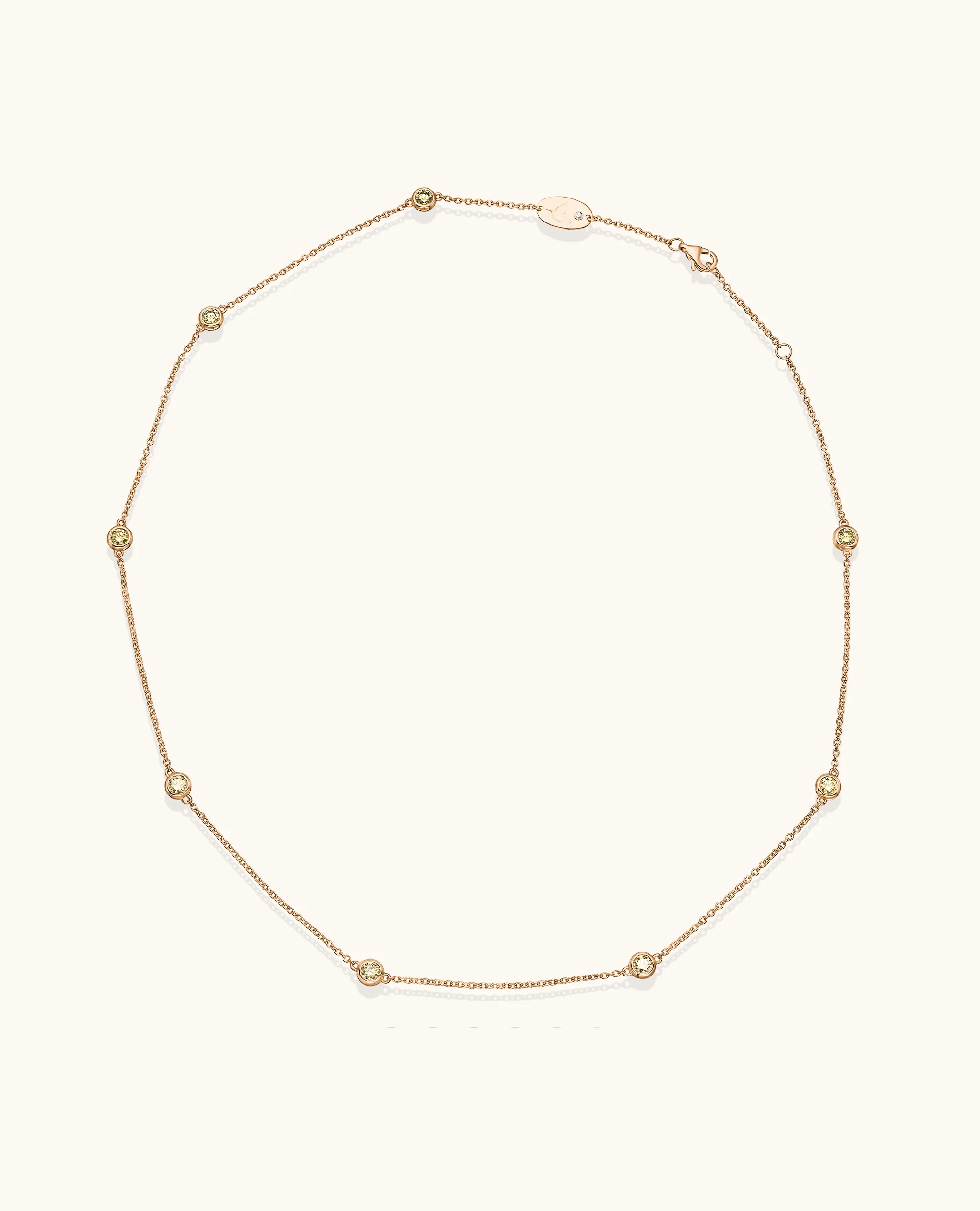 Yellow Diamond by the Yard Necklace - Image 3
