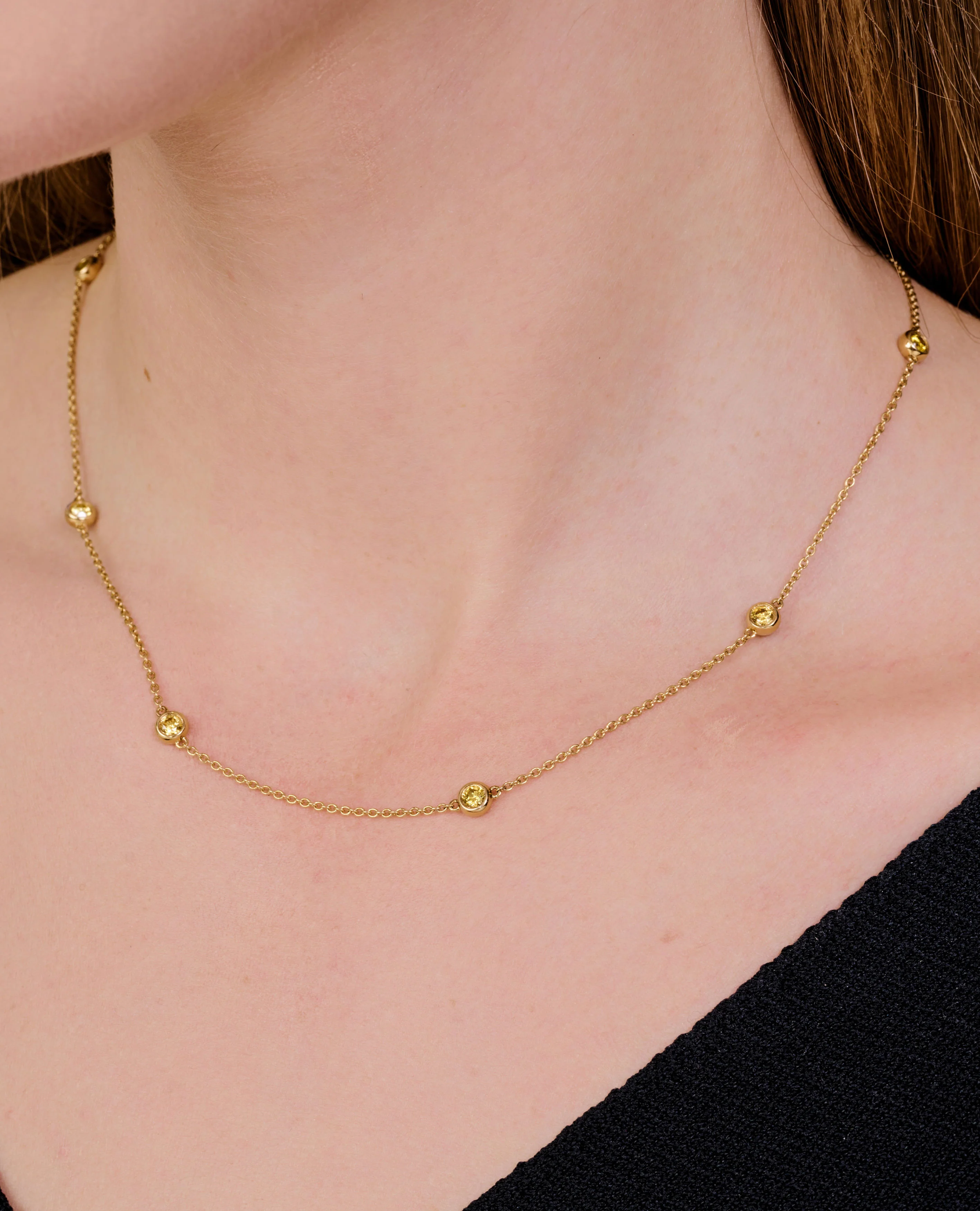 Yellow Diamond by the Yard Necklace - Image 5