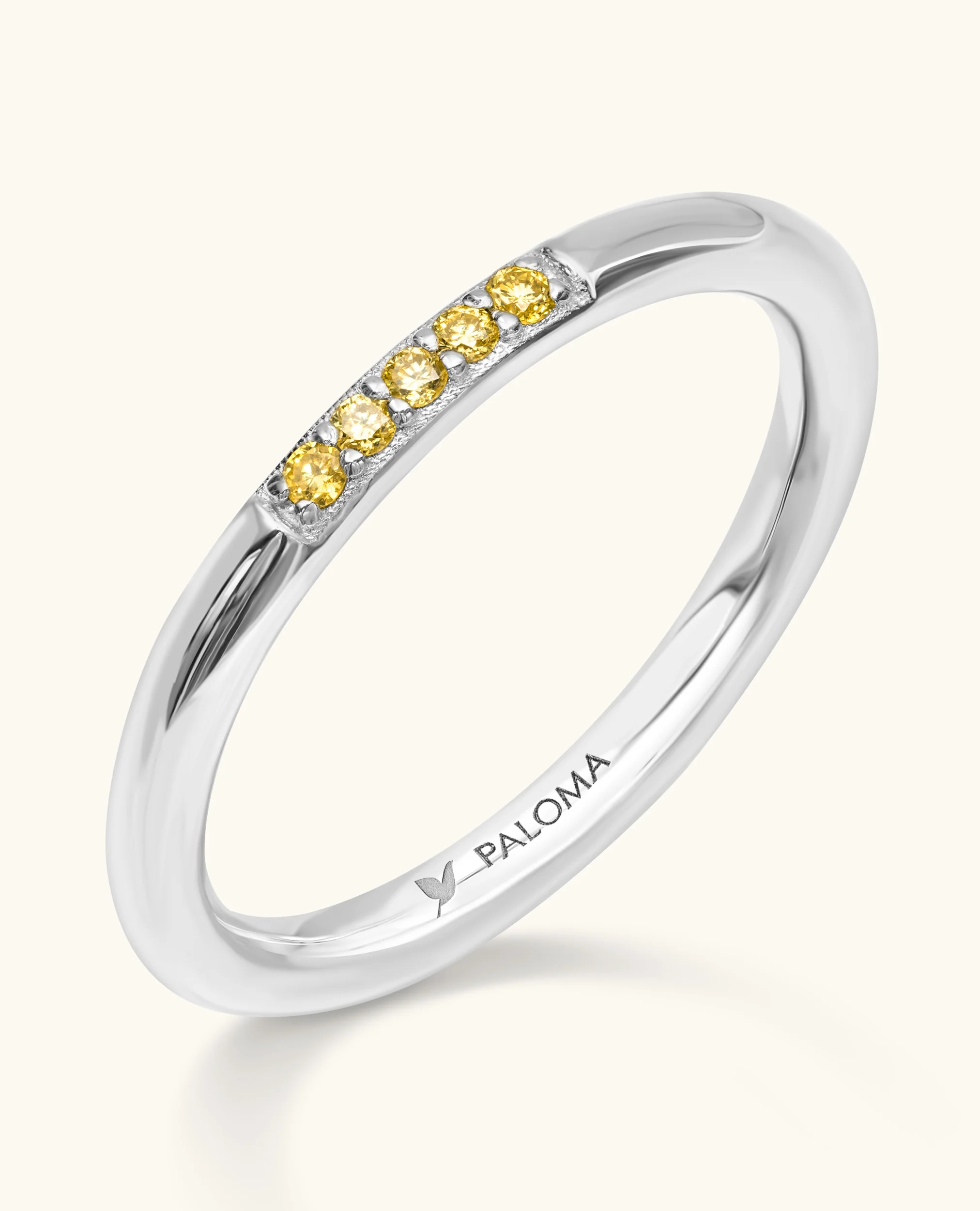 5-Stone Diamond Stack Ring - Image 3
