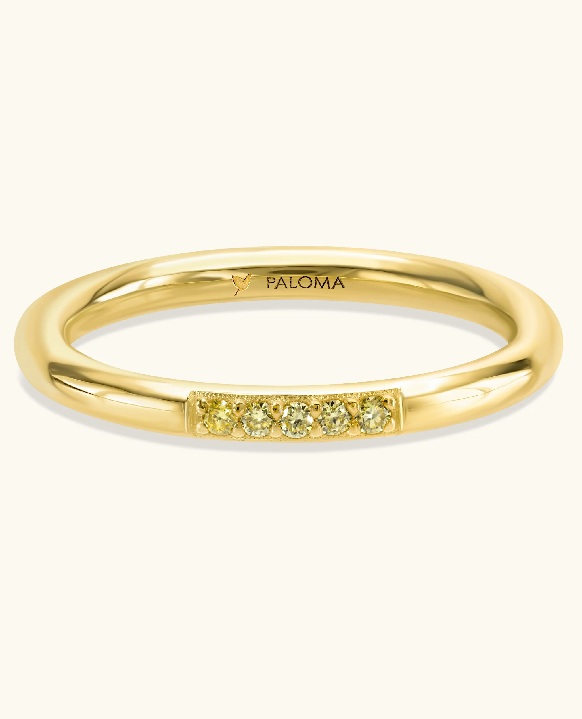 5-Stone Diamond Stack Ring - Image 5