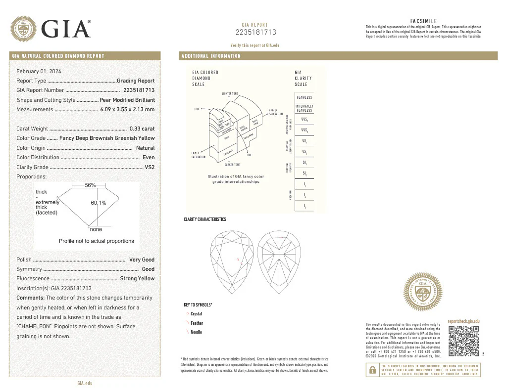 Green Diamond Halo Engagement Ring - Image 11