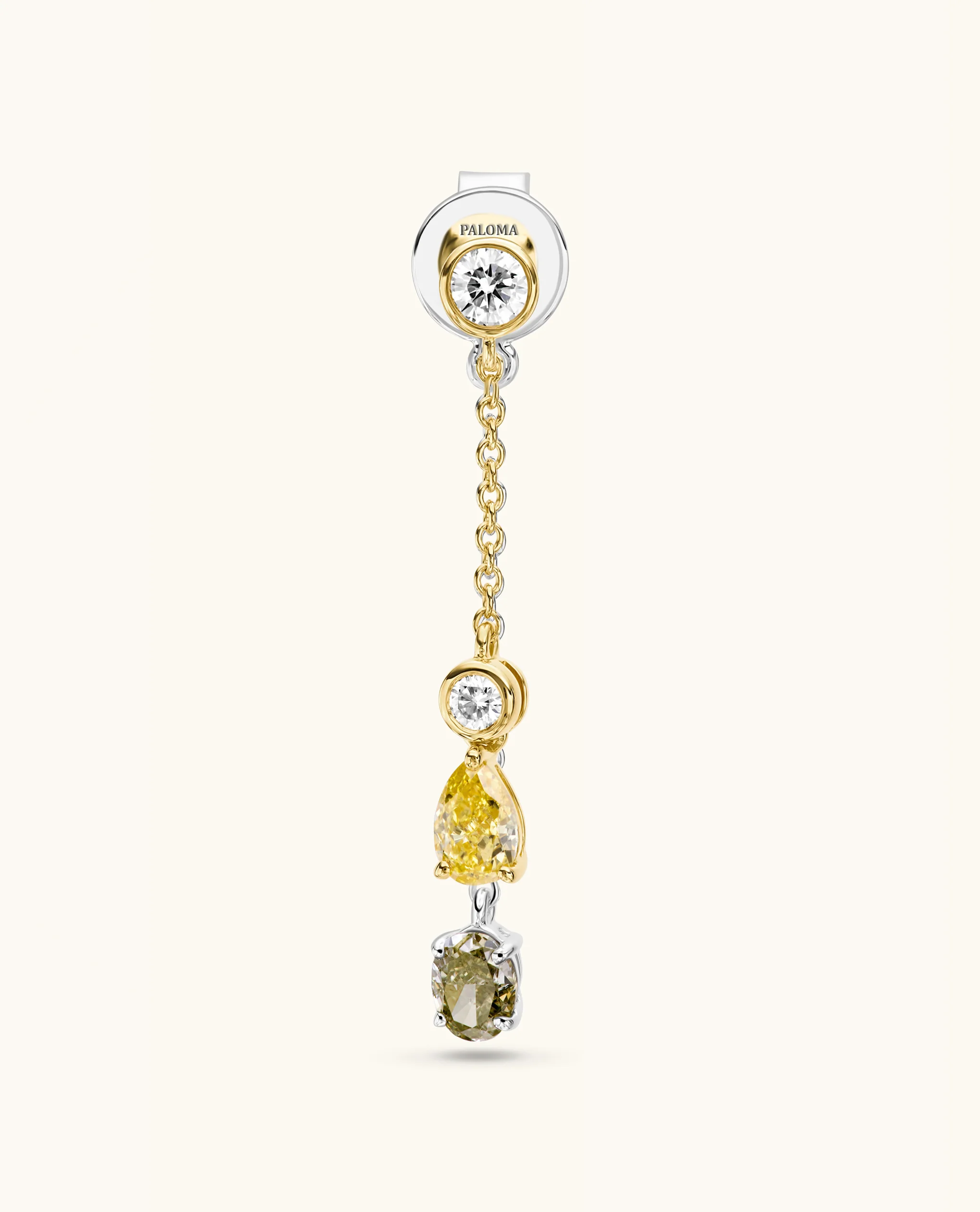 High-low Diamond Drop Earrings - Image 3