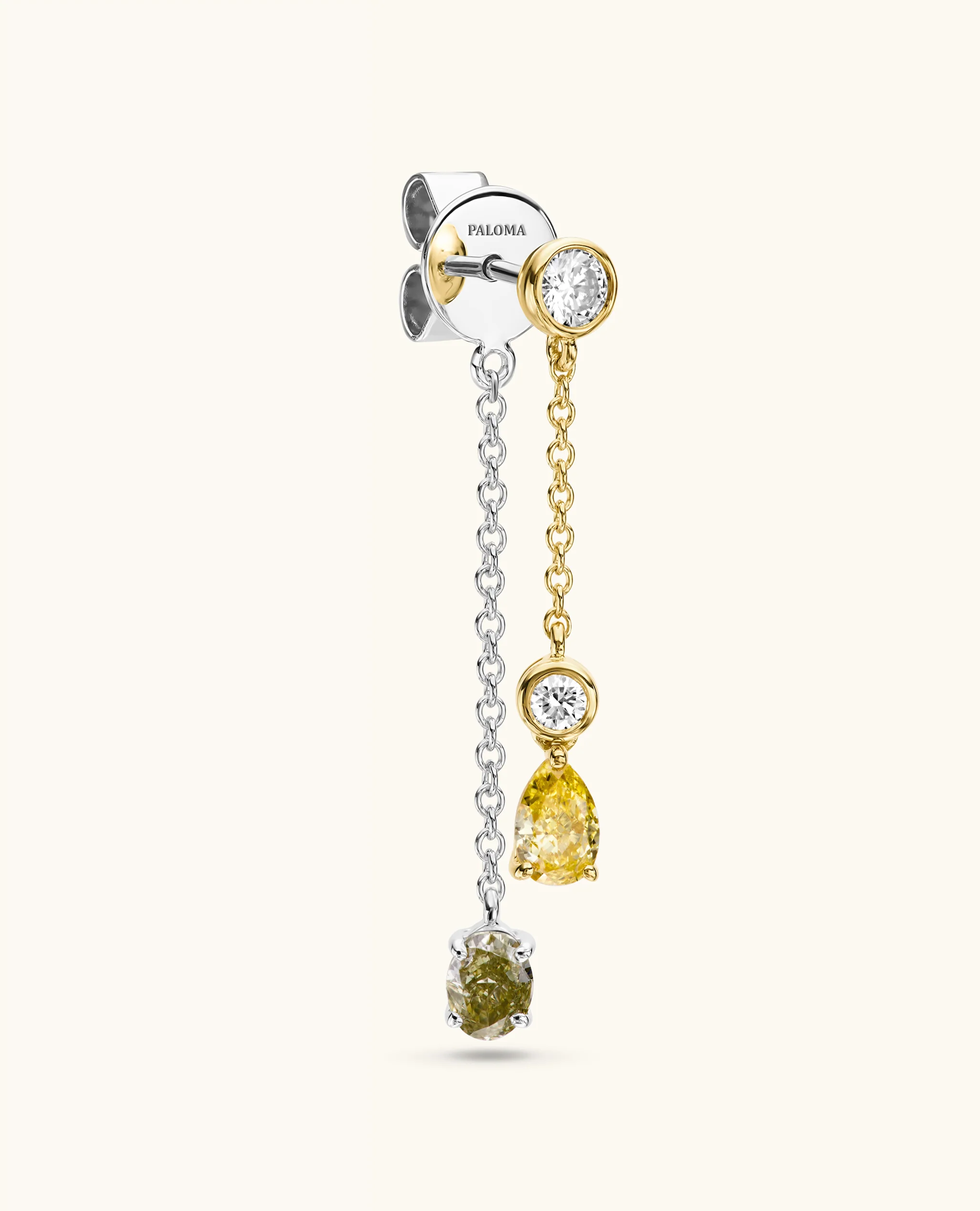 High-low Diamond Drop Earrings - Image 5