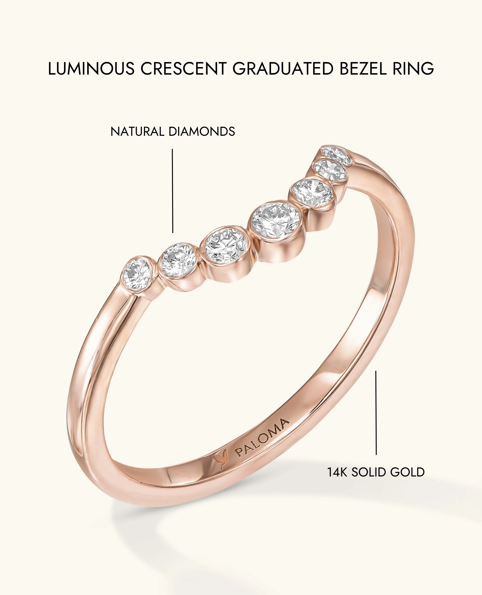 Luminous Crescent Graduated Bezel Ring - Image 15