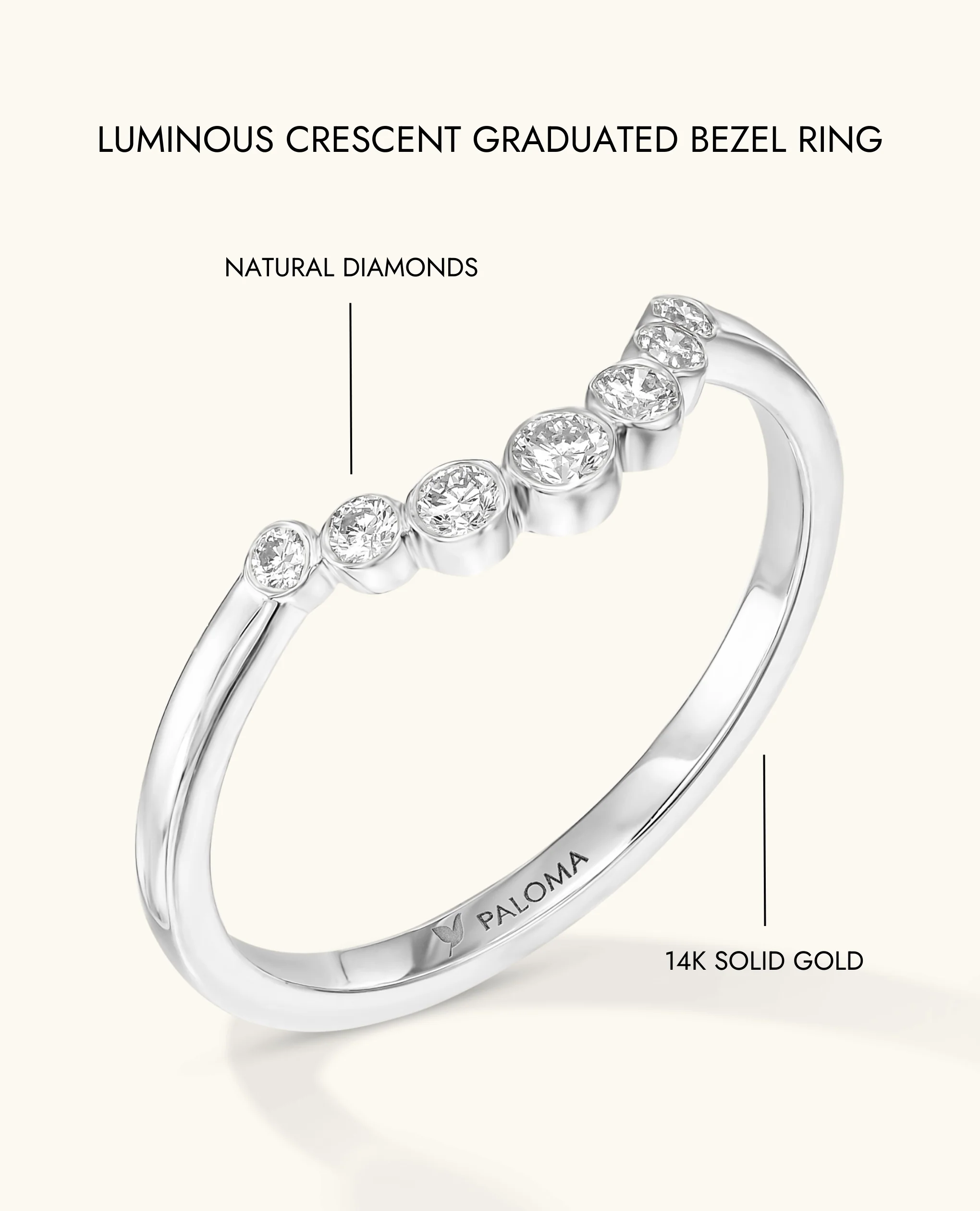 Luminous Crescent Graduated Bezel Ring - Image 16