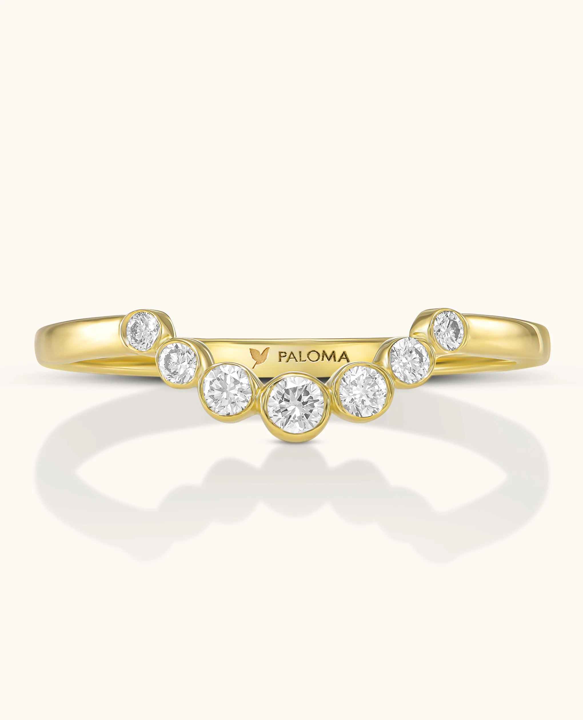 Luminous Crescent Graduated Bezel Ring - Image 2