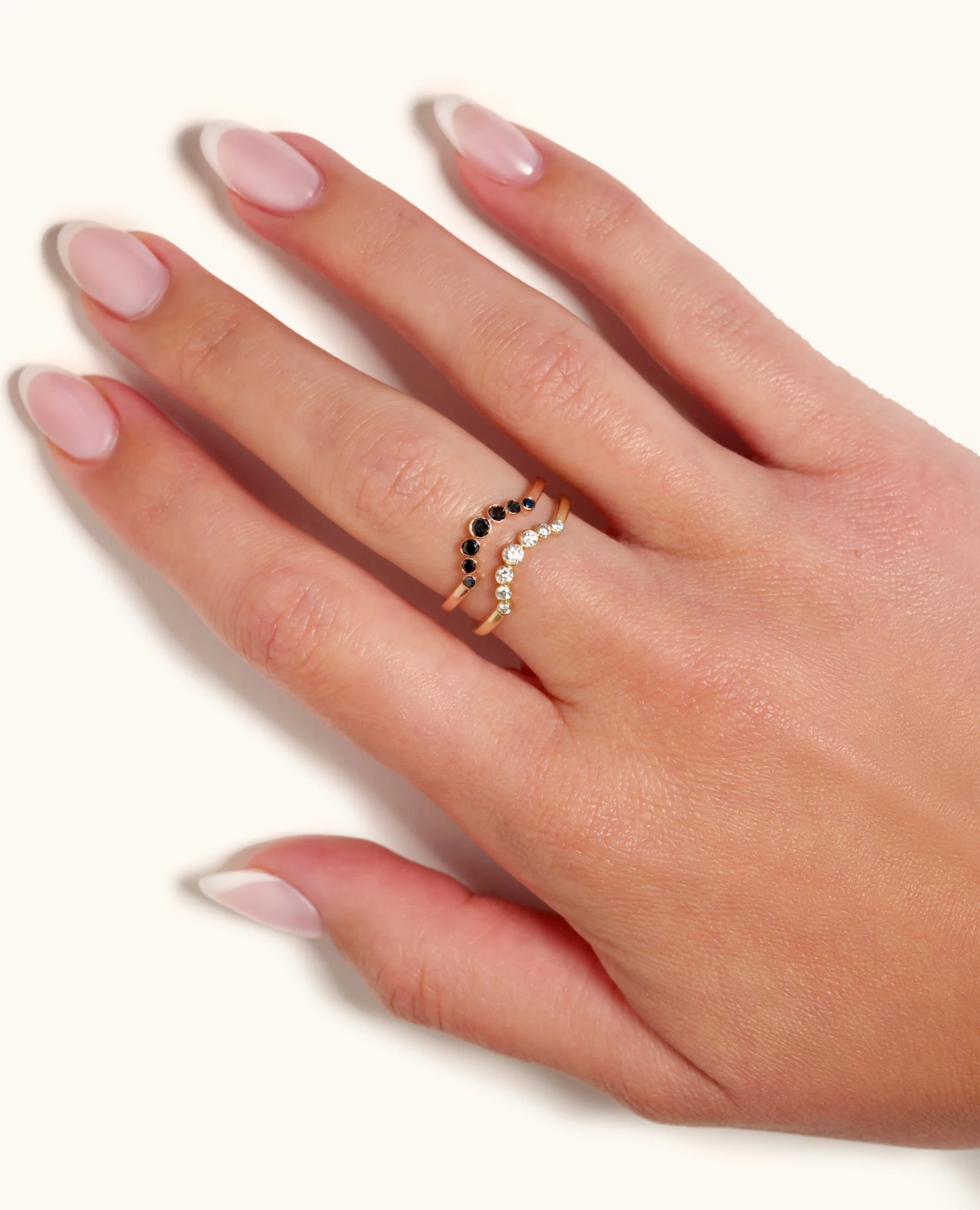 Luminous Crescent Graduated Bezel Ring - Image 8