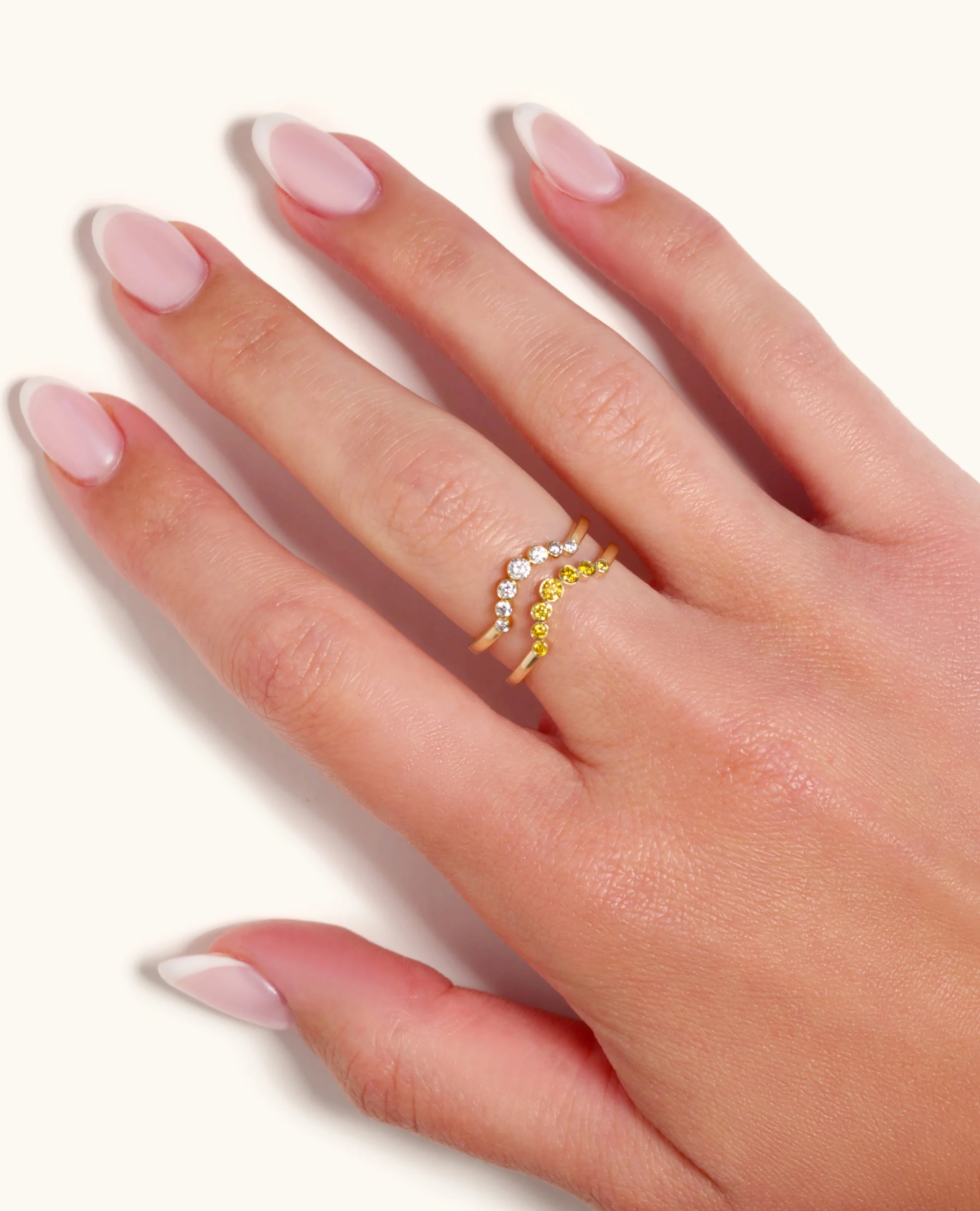 Luminous Crescent Graduated Bezel Ring - Image 9