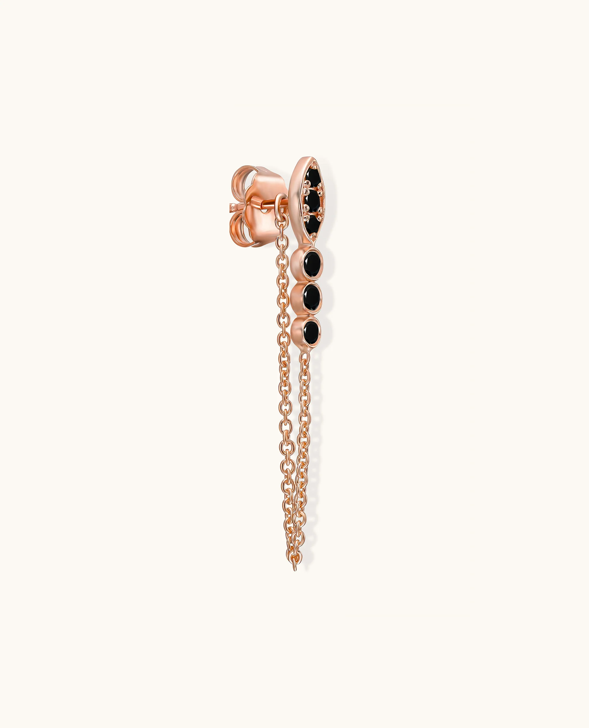 Marquise Black Diamond Drop Earring - Image 7