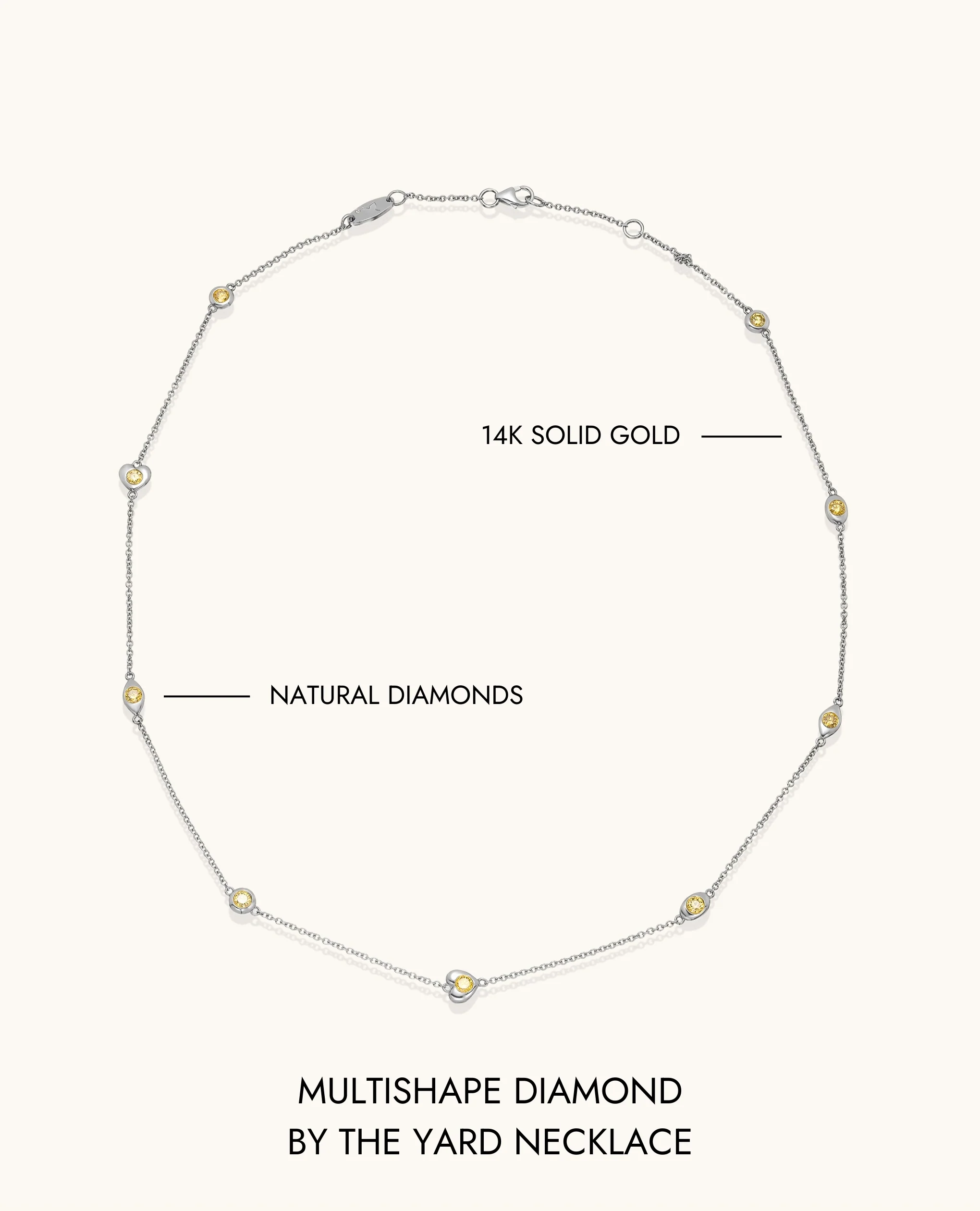 Multishape Diamond by the Yard Necklace - Image 10