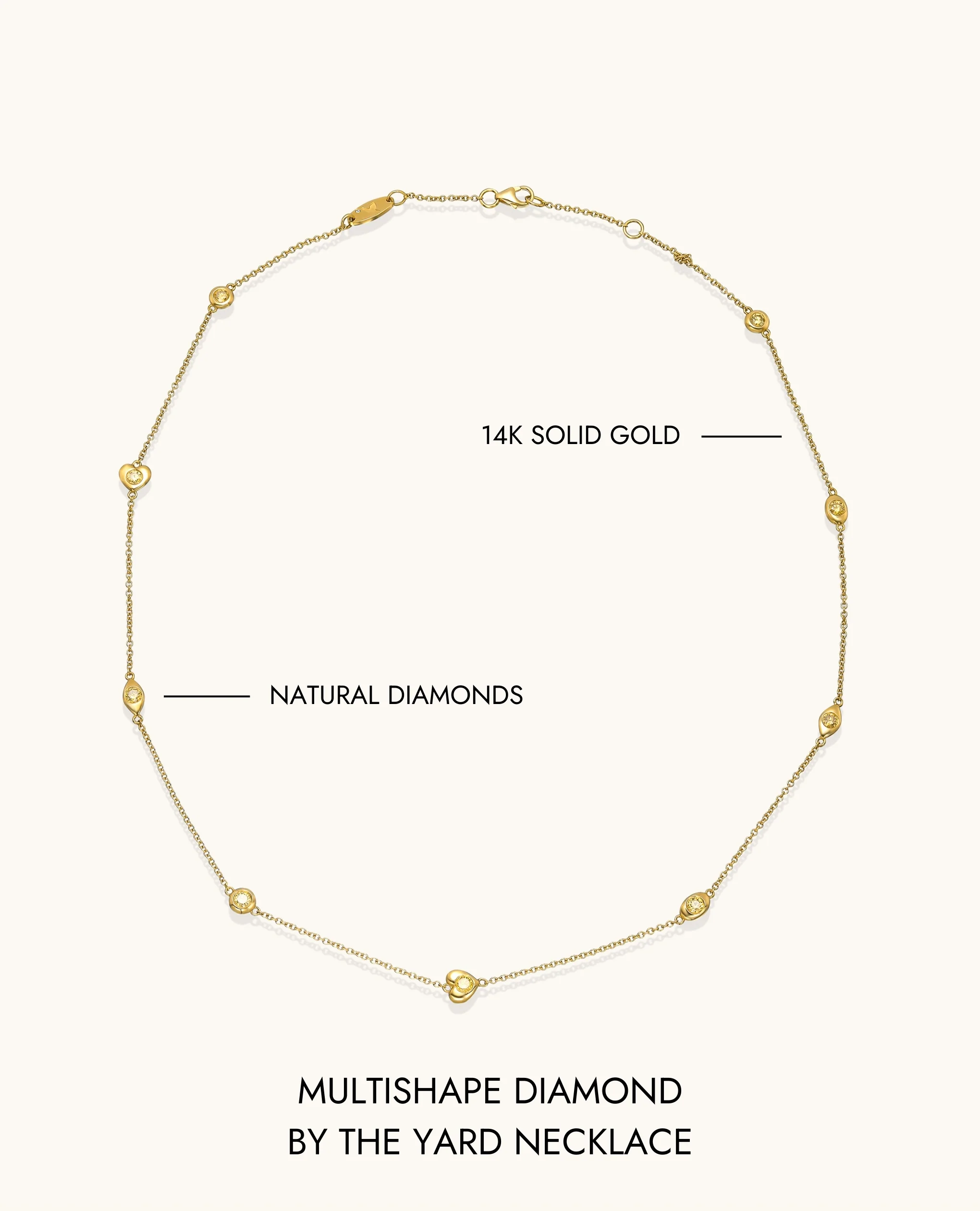 Multishape Diamond by the Yard Necklace - Image 11